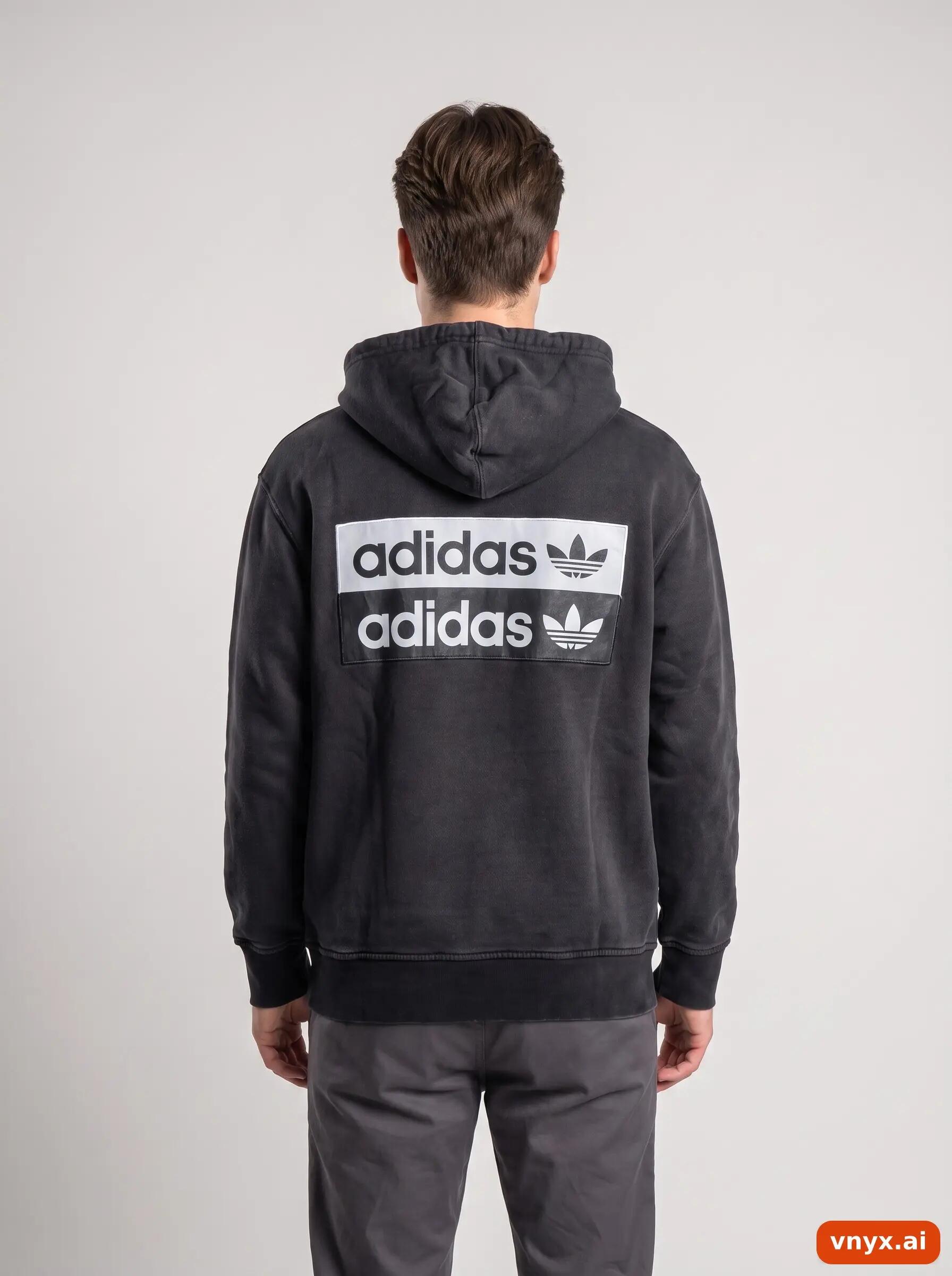 Second Life - Vintage Adidas Black Hoodie Men XS 2/6