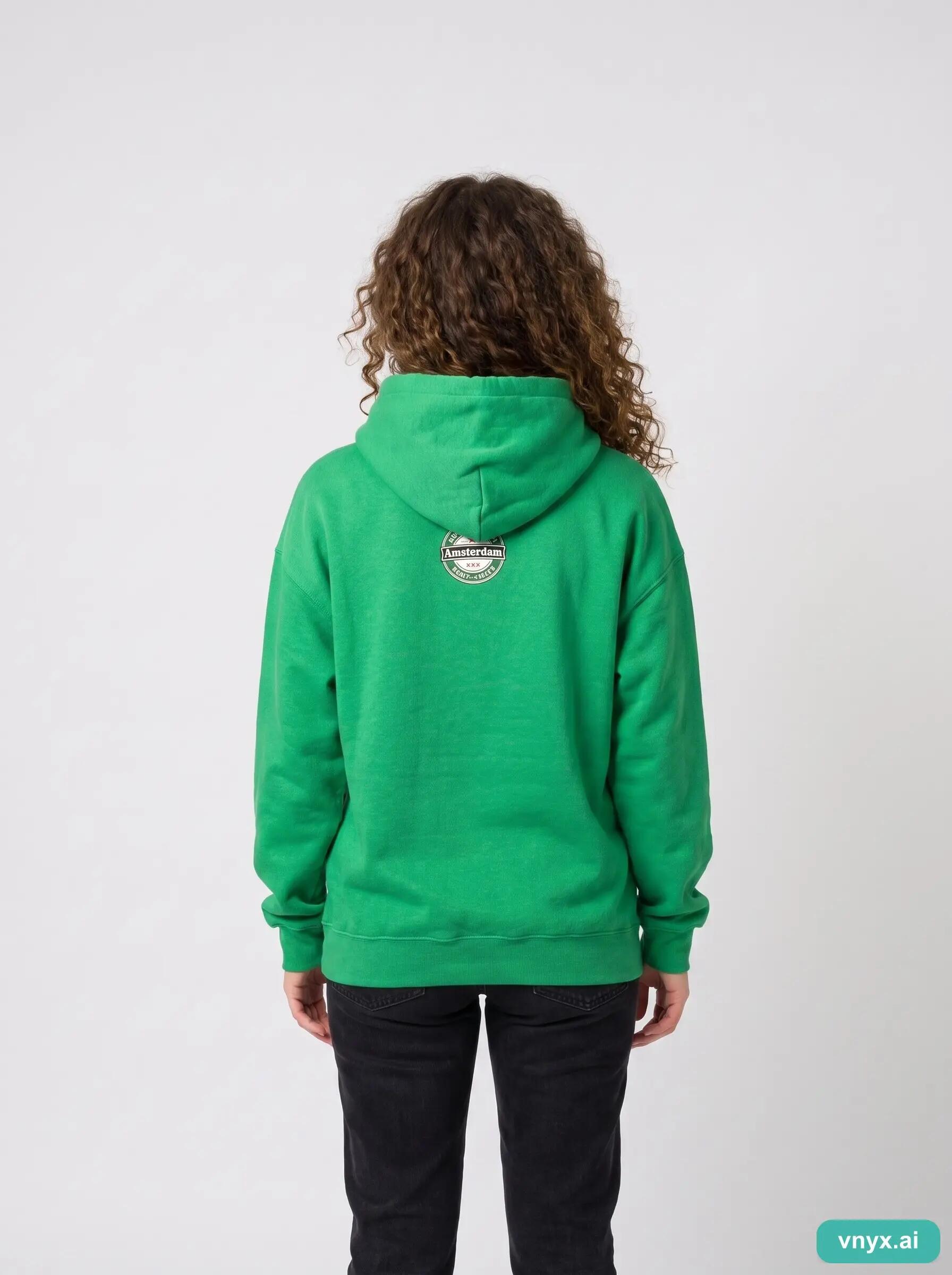 Second Life - Vintage Gildan Vibrant Green Hoodie Women L 2/6