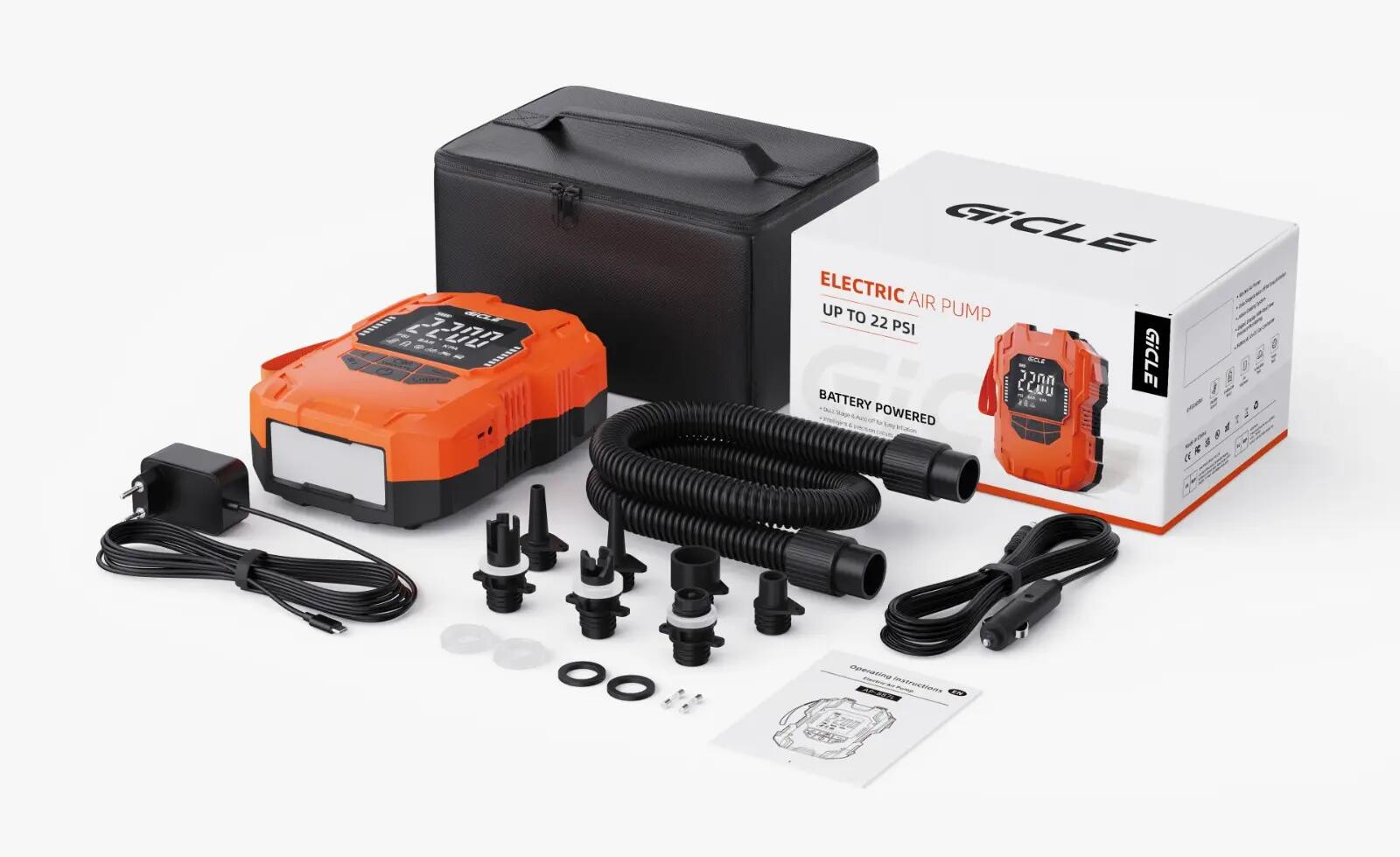Inflador desinflador con bateria portatil paddle surf automatico hasta 22PSI 4/4