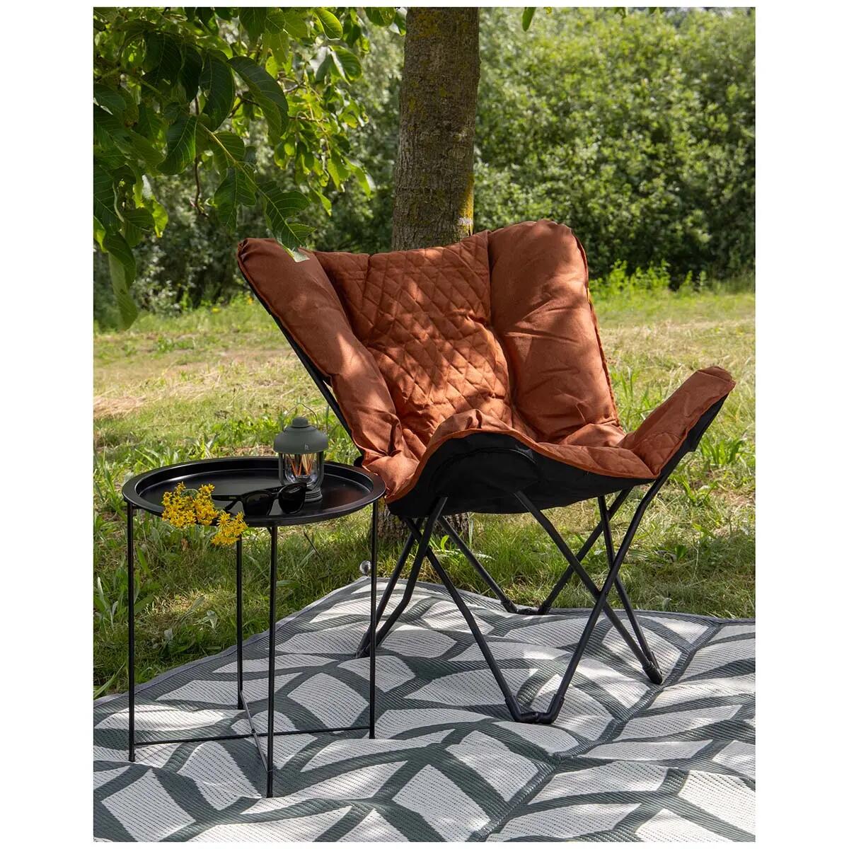 Industrial - Fauteuil papillon - Himrod - L - Argile 10/11