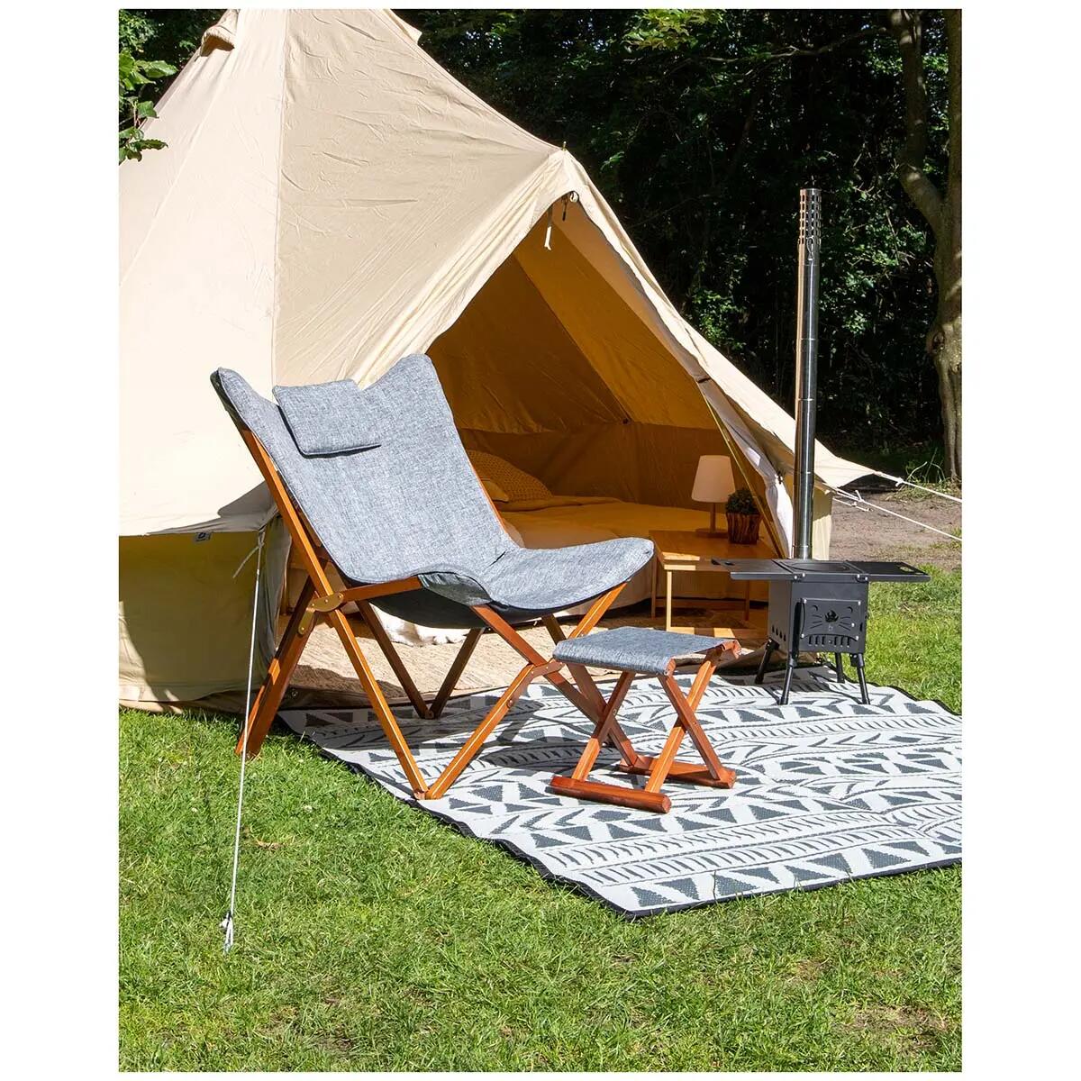 Urban Outdoor - Sillón relax - Bloomsbury - M - Poliéster oxford - Gris 10/10