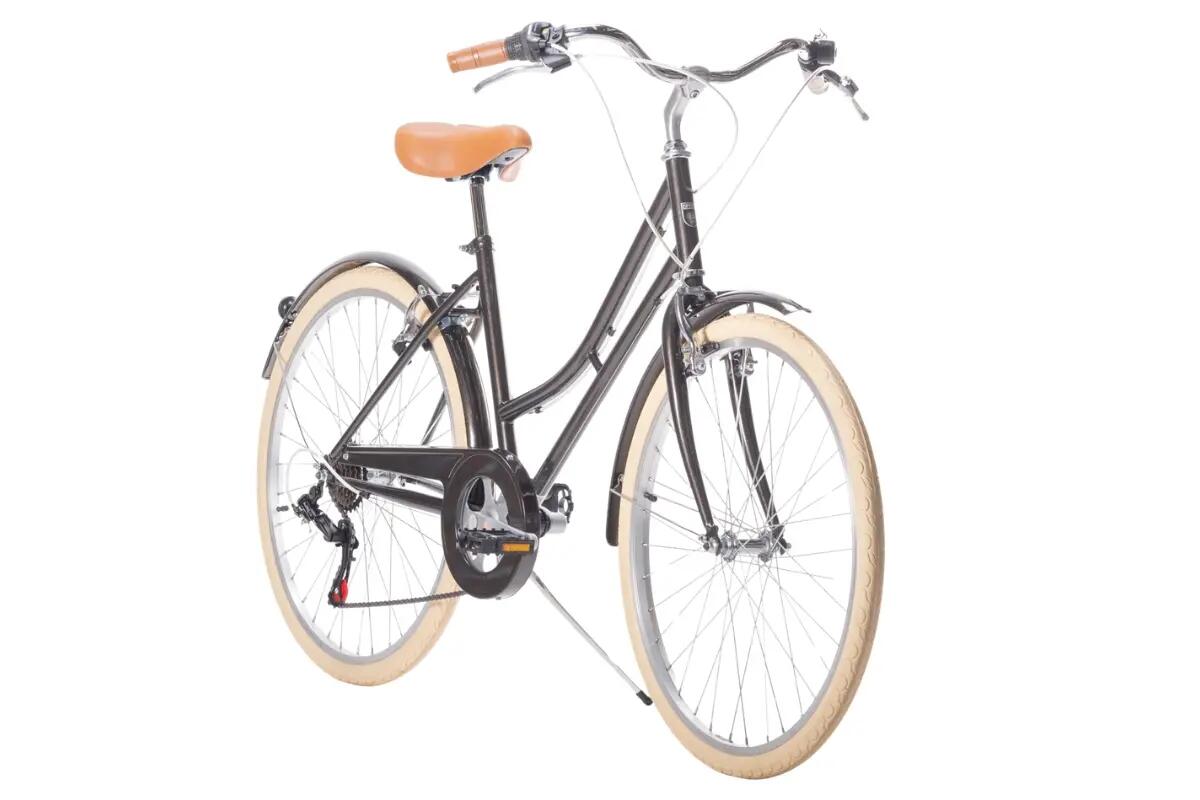 Retro Stadsfiets Capri Valentina 26" 6 Versnellingen - Grafiet 2/3