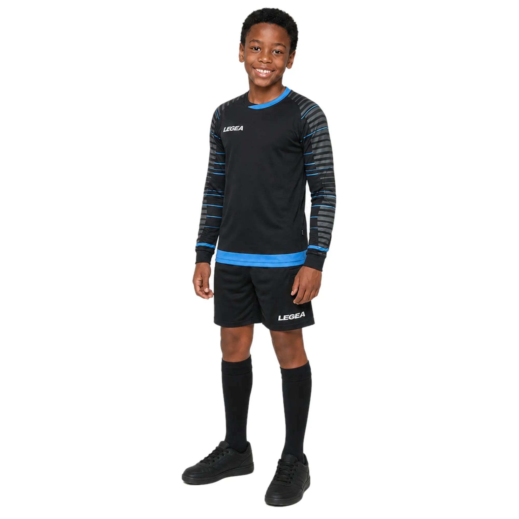 Junior Goalkeeper Kit REIMS Black Sky Blue 3/6