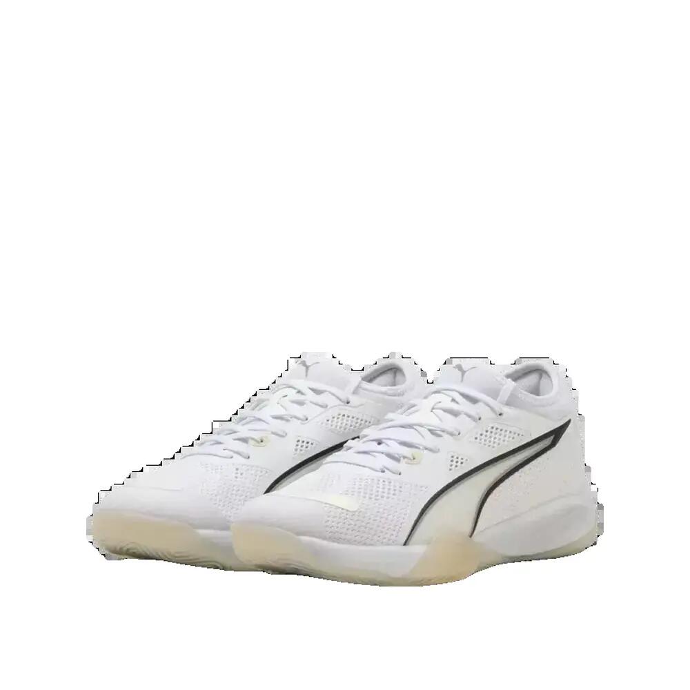 Buty do piłki ręcznej PUMA Eliminate NITRO SQD 4 Białe/Czarne 6/6
