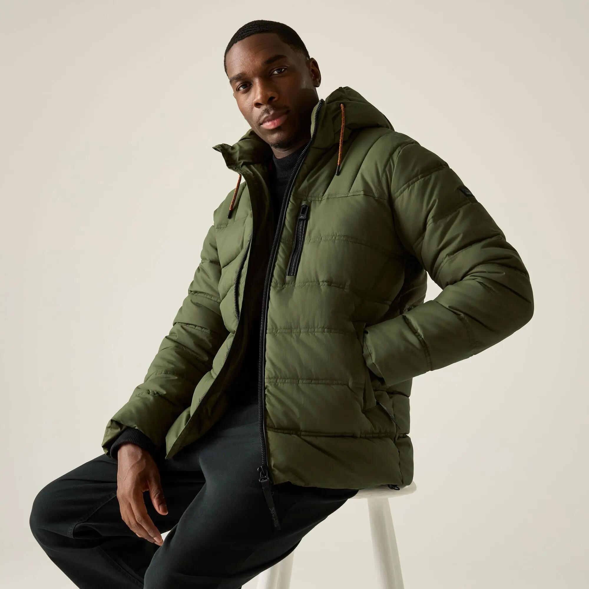 Mens Leeshaw Insulating Hooded Quilted Jacket 9/12