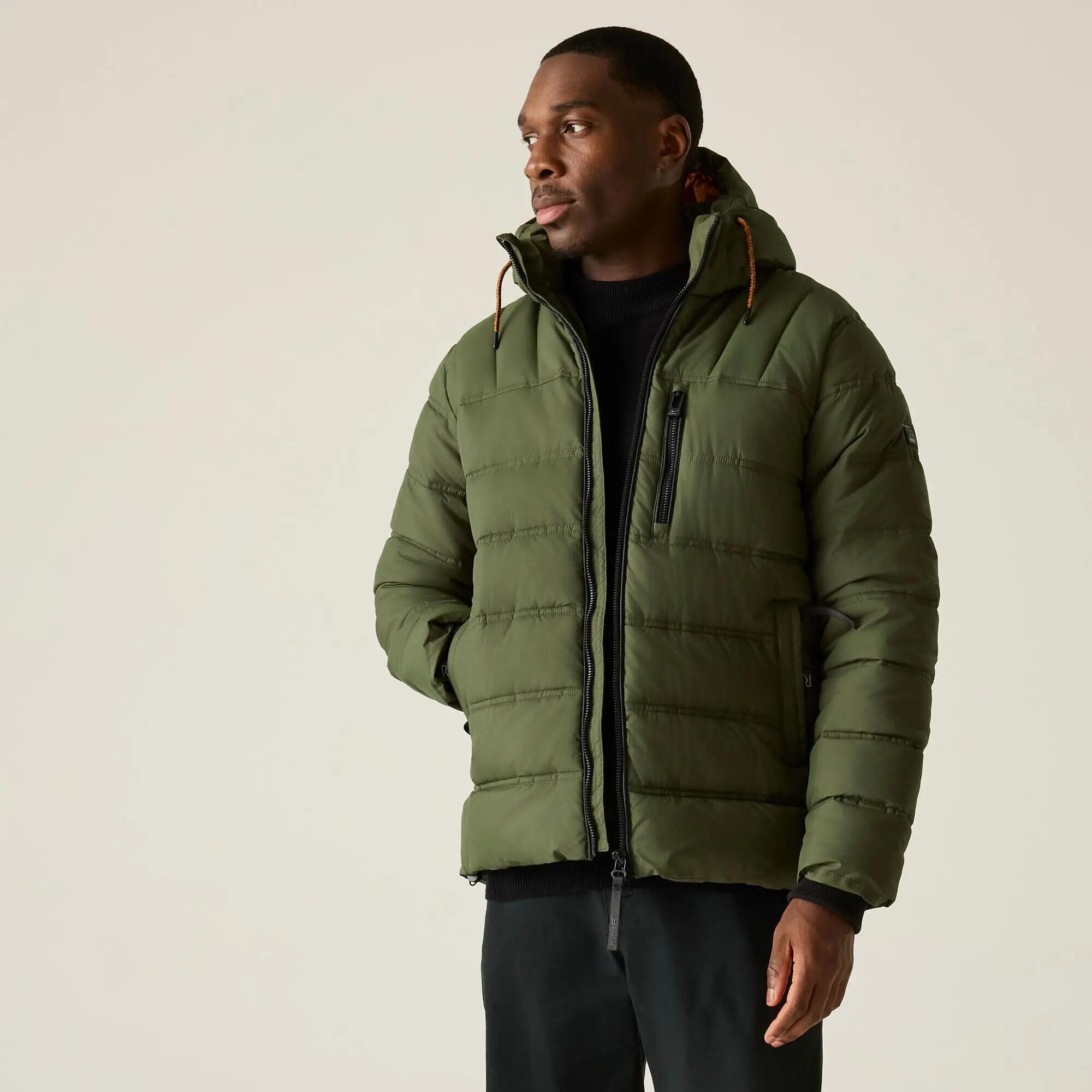 Mens Leeshaw Insulating Hooded Quilted Jacket 8/12