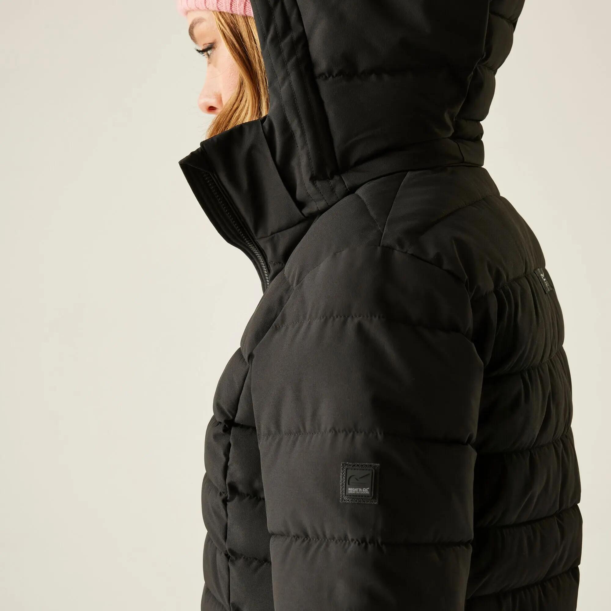 Kelane Wasserabweisende Wärmende Steppjacke mit Kapuze für Damen 8/12