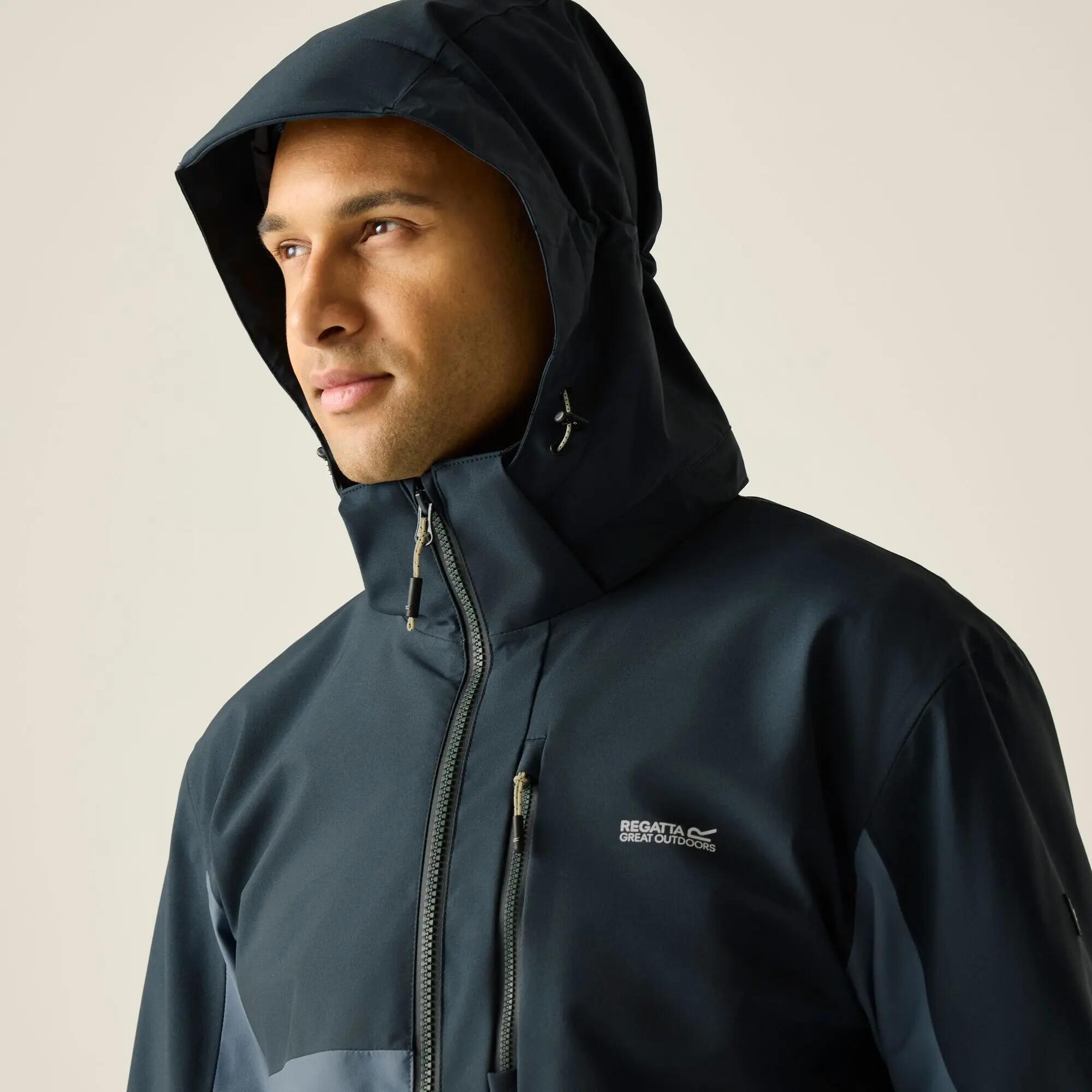 Veste de randonnée imperméable à capuche et à panneaux Bosfield pour homme 9/12