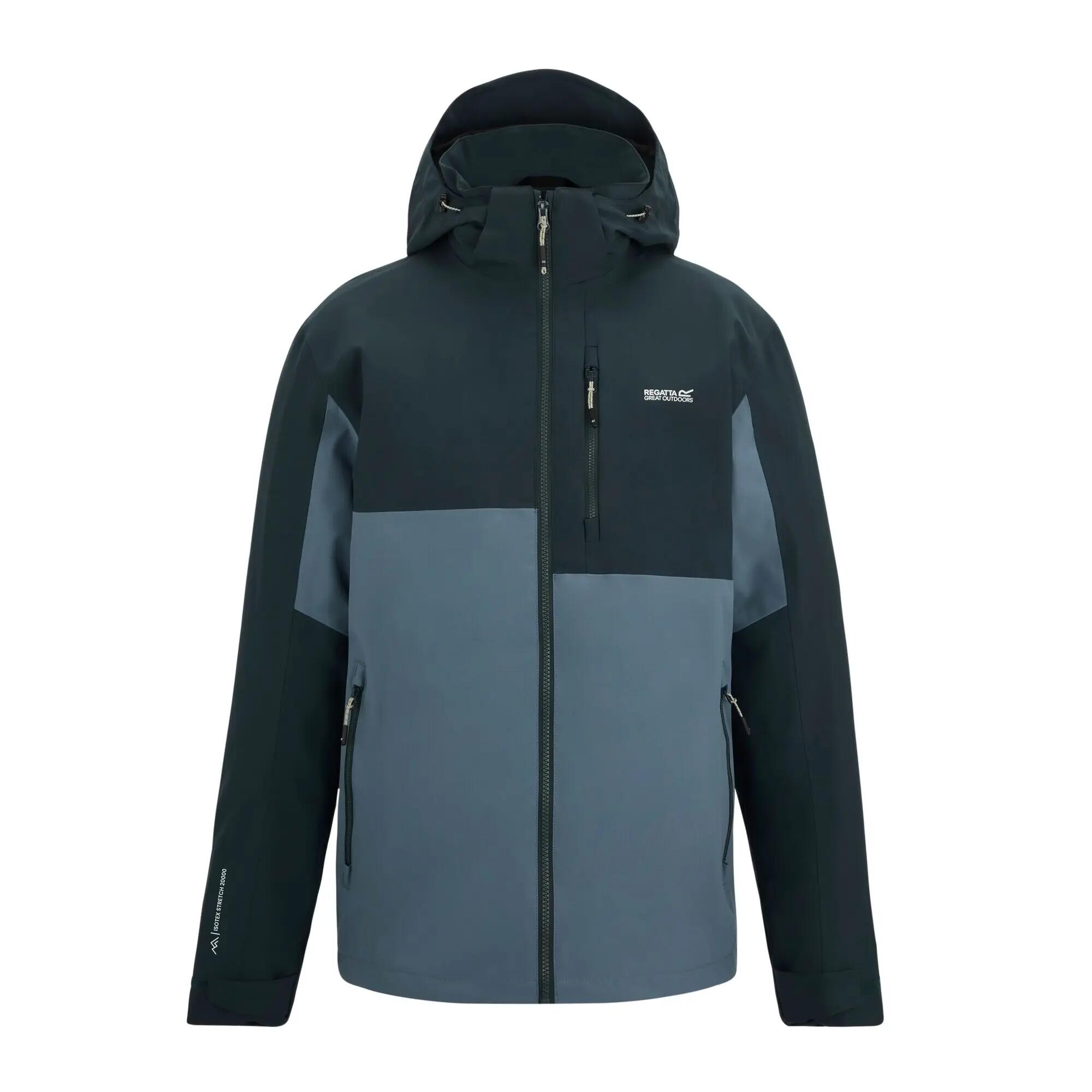 Veste de randonnée imperméable à capuche et à panneaux Bosfield pour homme 10/12
