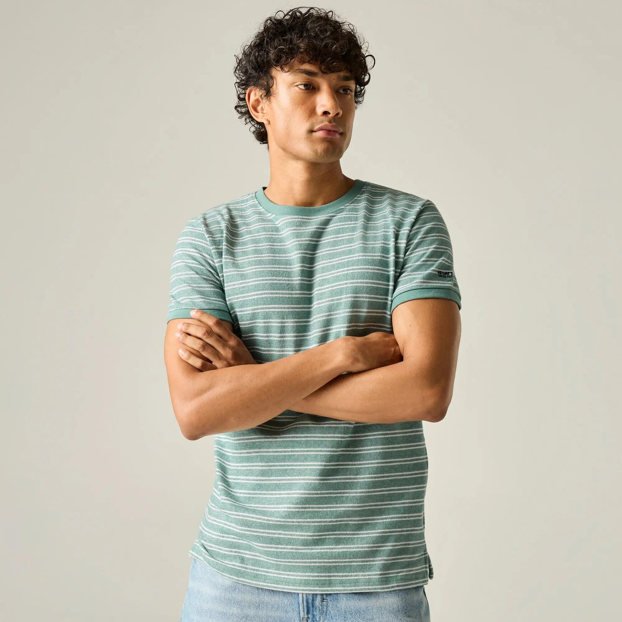 Mens Benlin Striped Short Sleeved T-Shirt 10/13