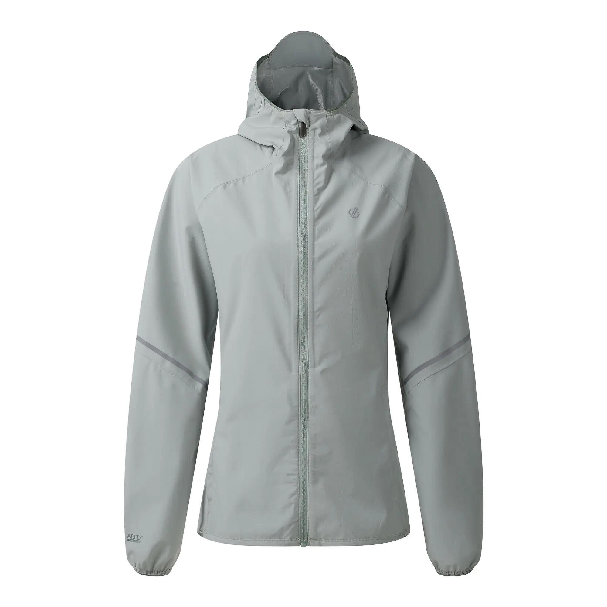 Chaqueta impermeable ultraligera con capucha para senderismo para mujer 10/12