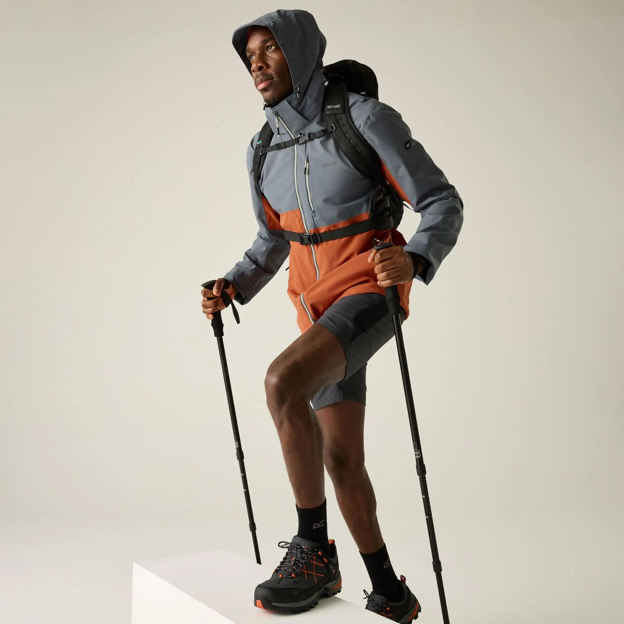 Veste de randonnée imperméable à capuche et à panneaux Bosfield pour homme 9/12