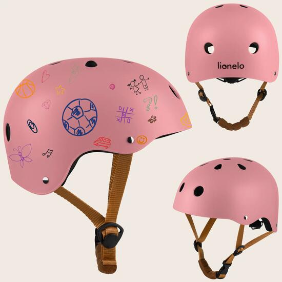 Kask rowerowy dla dzieci Lionelo Helmet 50–56 cm z możliwością personalizacji