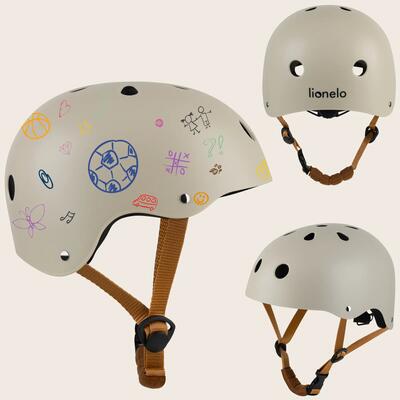 Kinderhelm lionelo verstelbaar 50–56 cm abs eps ventilatie