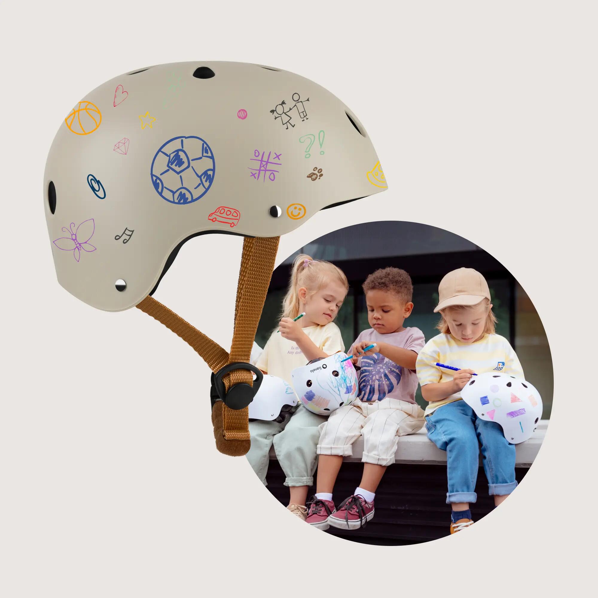 Lionelo Kinderhelm Verstellbar 50–56 cm ABS EPS Belüftet 5/8