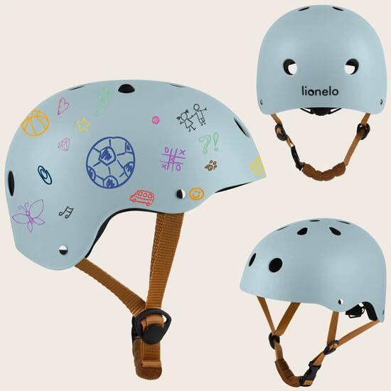 Kask rowerowy dla dzieci Lionelo Helmet 50–56 cm z możliwością personalizacji