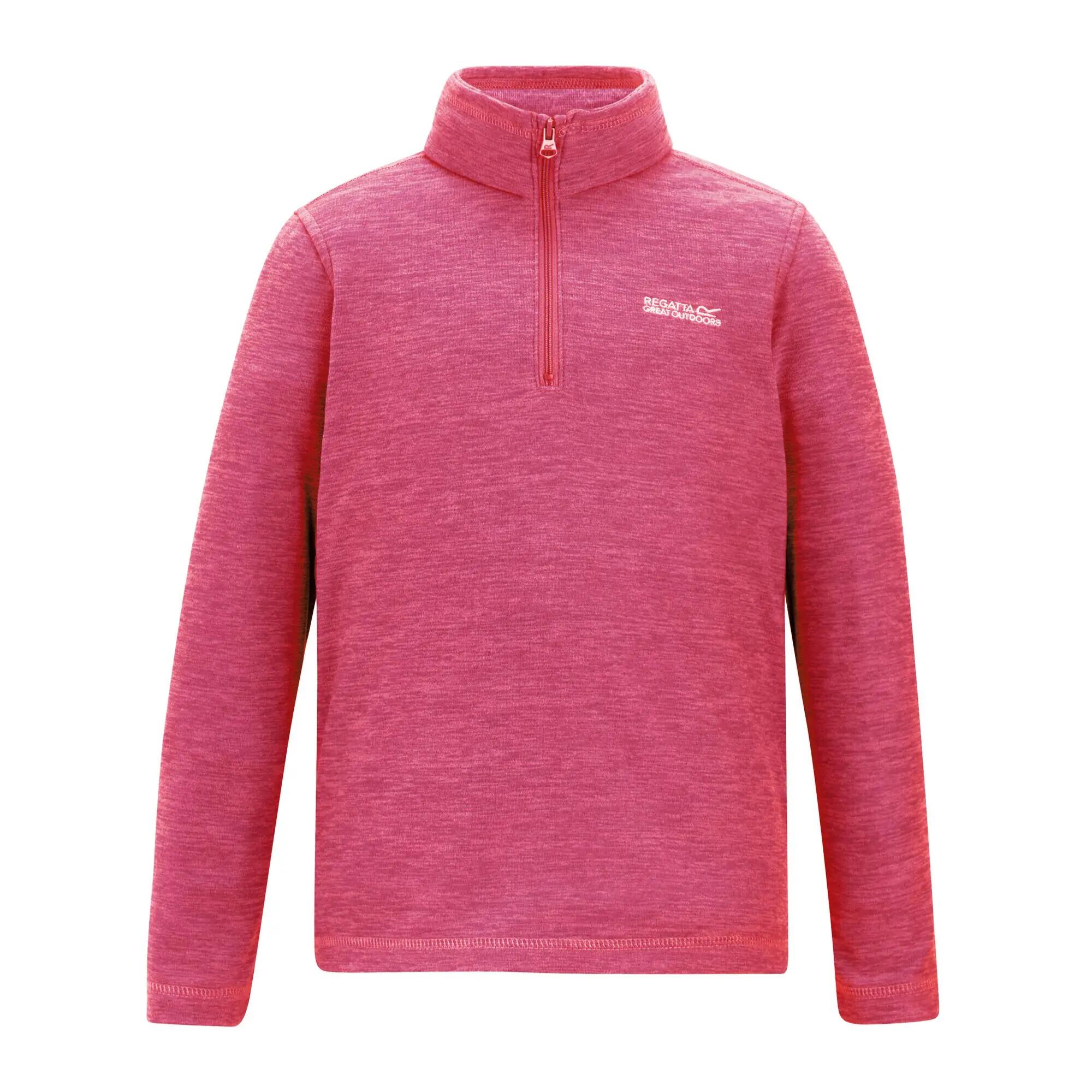 Kids Hot Shot Marl Half Zip Fleece 6/8