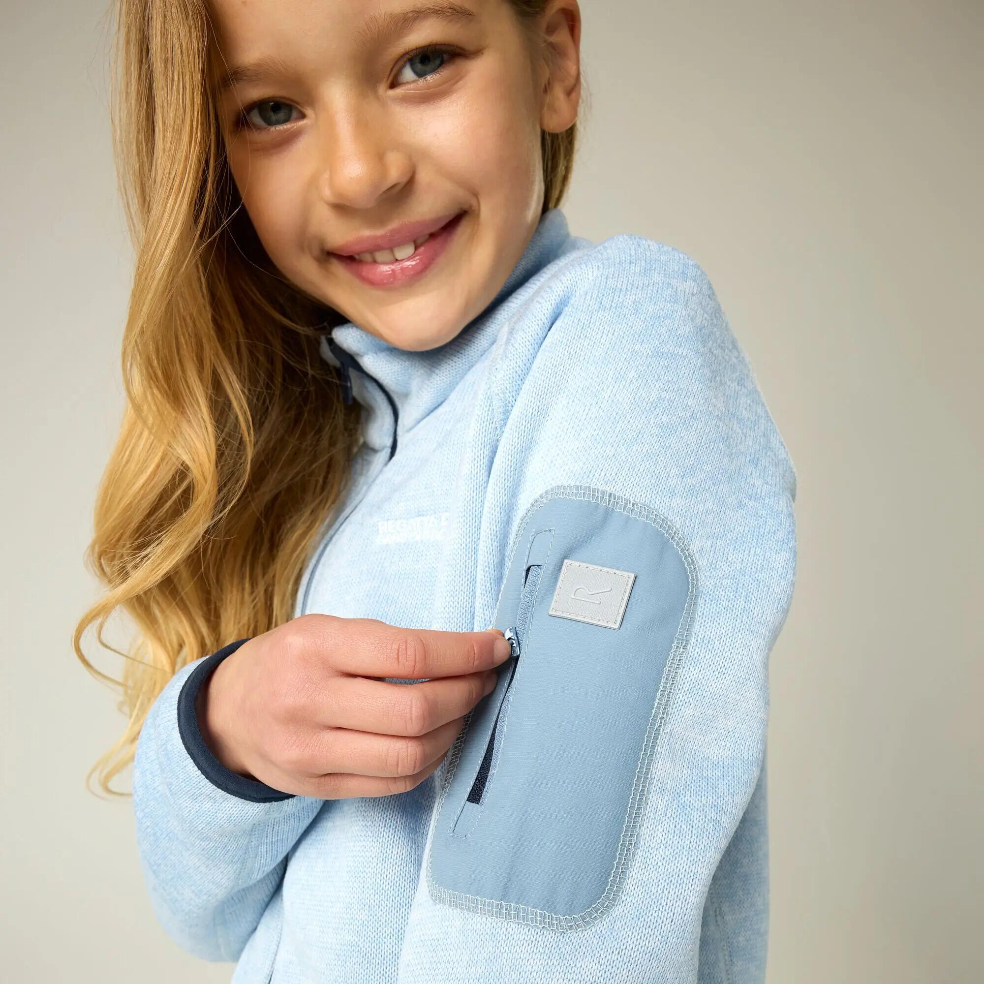 Kids Junior Newhill Full Zip Marl Fleece 6/10