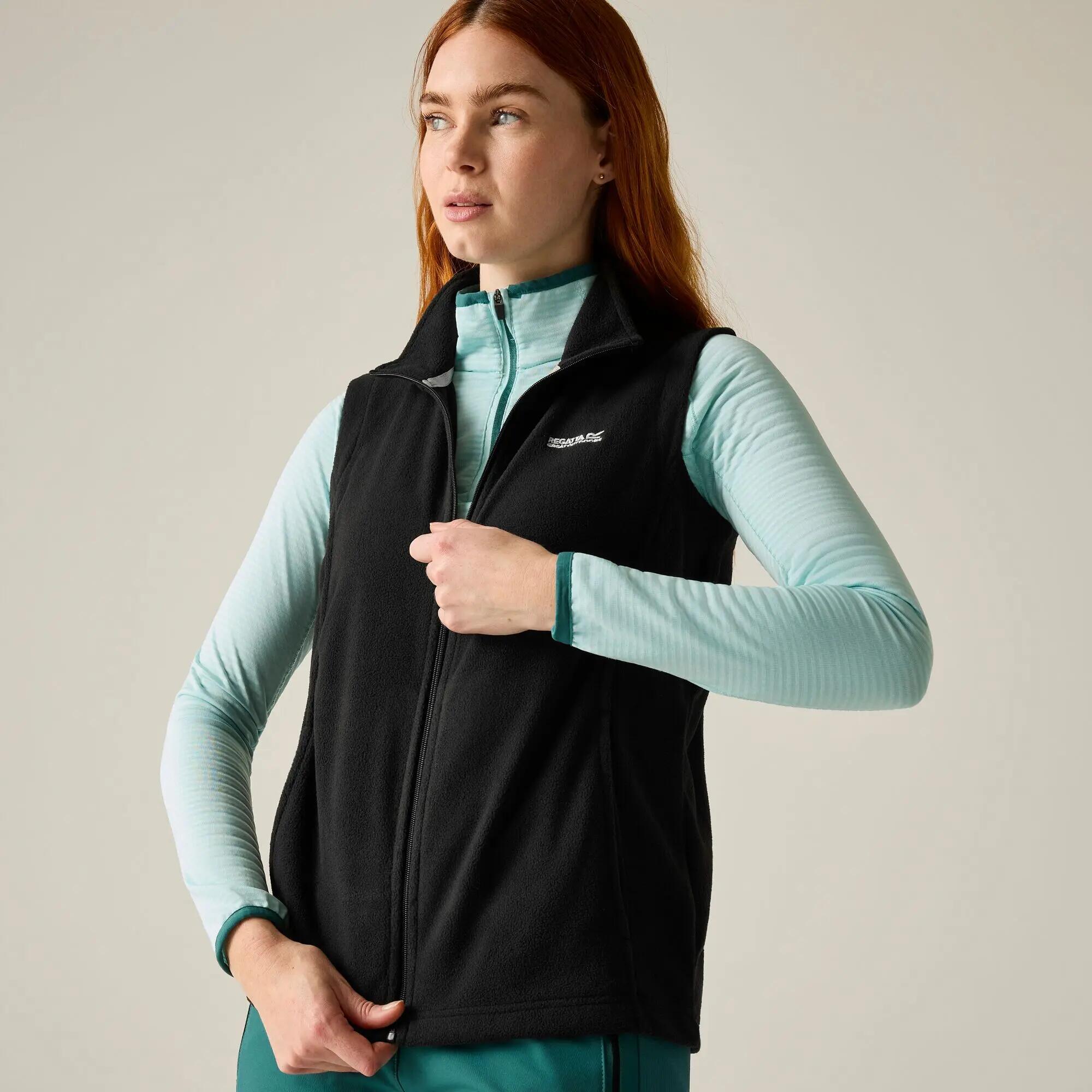 Bodywarmer Hiking Dames Waterdicht Ademend Lichtgewicht 6/9