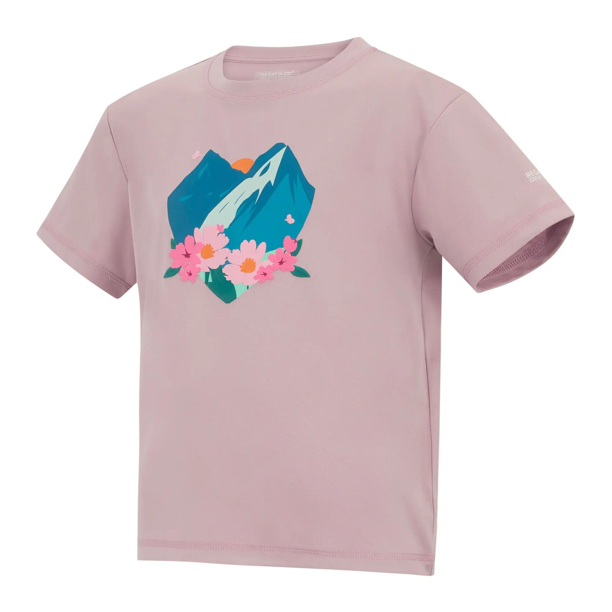 Kinder-T-Shirt mit kurzen Ärmeln und Grafikprint von Aria 7/7