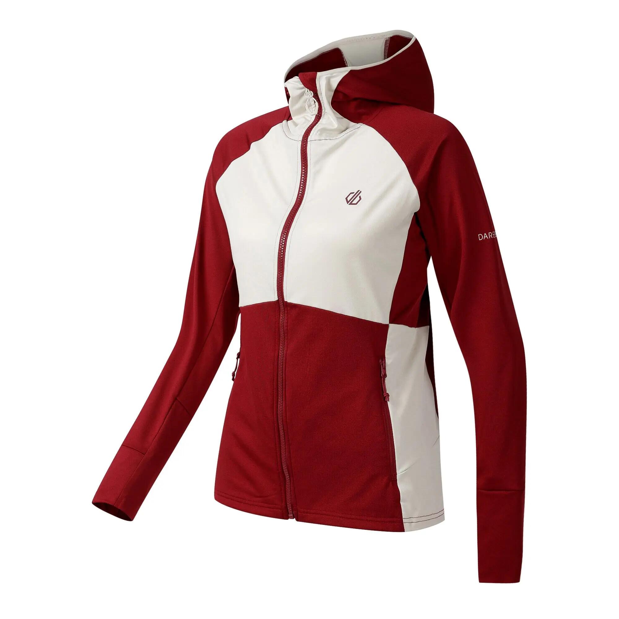 Dames Evolving III Colour Blocked Hooded Stretch Midlayer 8/9