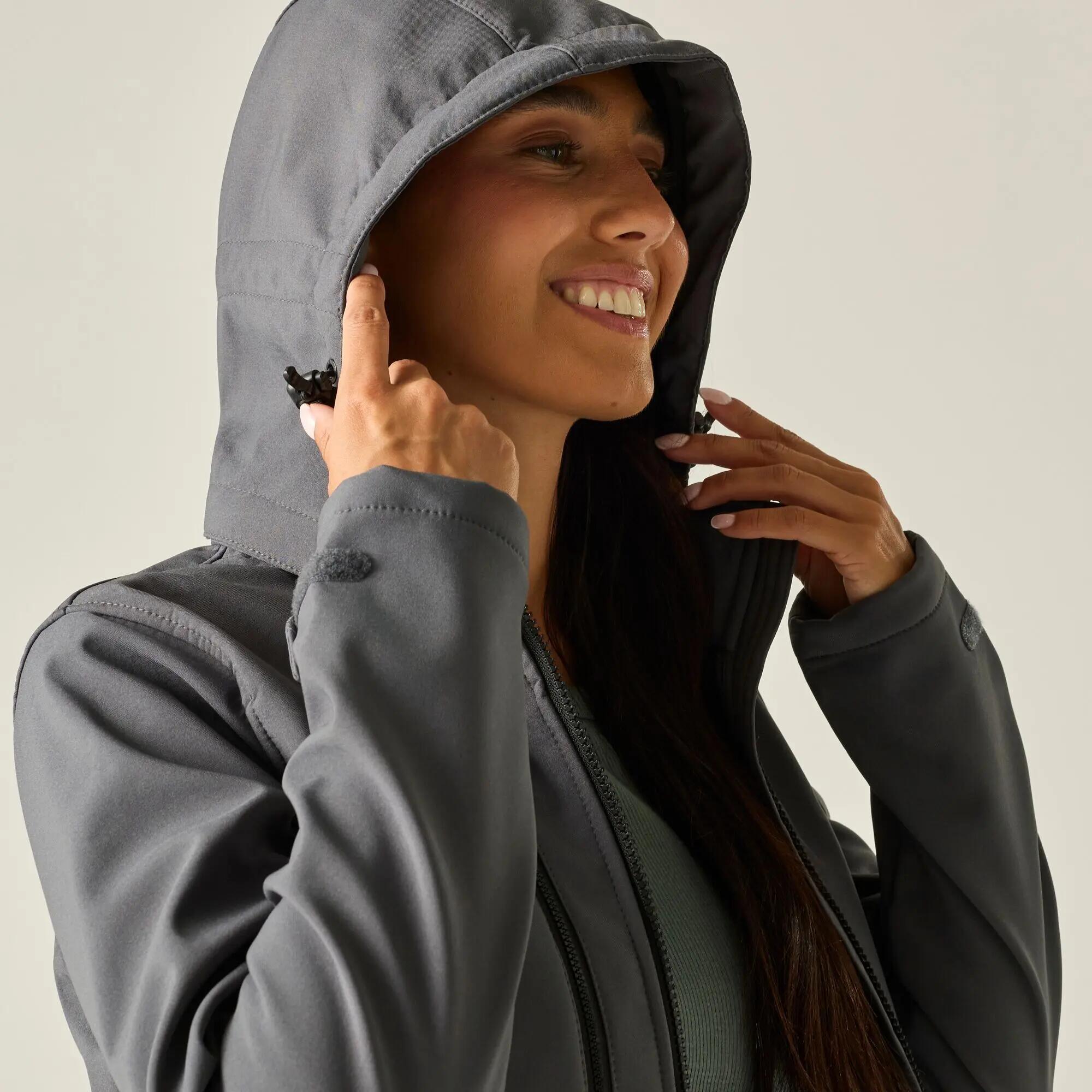 Jas Hiking Dames Waterdicht Ademend Windbestendig 7/8