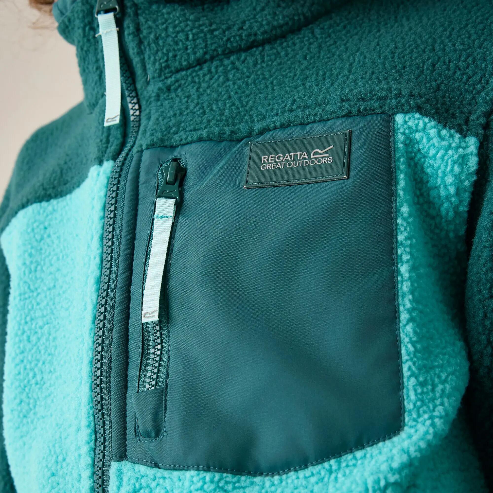 Kinder-Fleecejacke von Frankie, warm und mit durchgehendem Reißverschluss 5/10