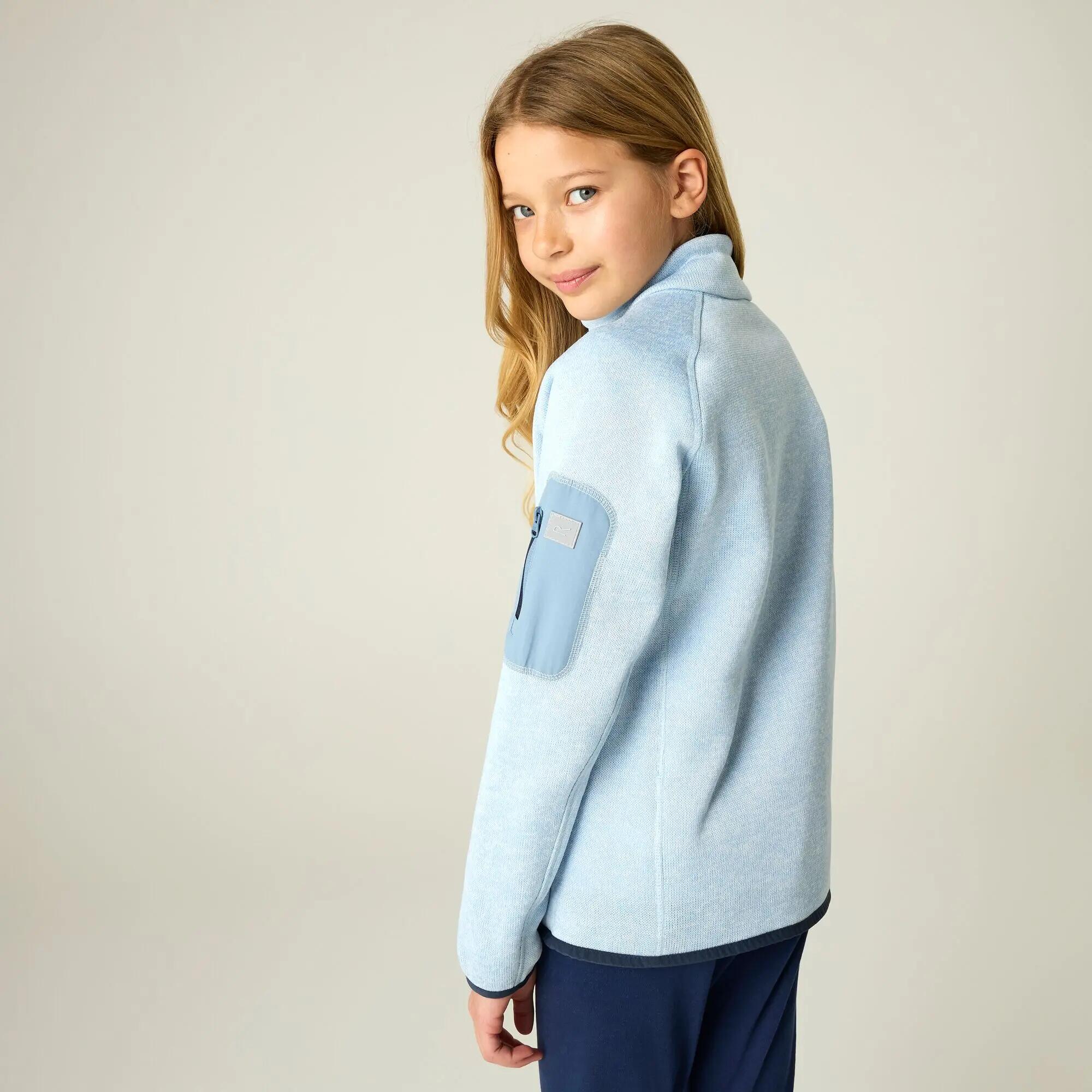 Felpa con zip intera Newhill Marl per bambini e ragazzi 2/10