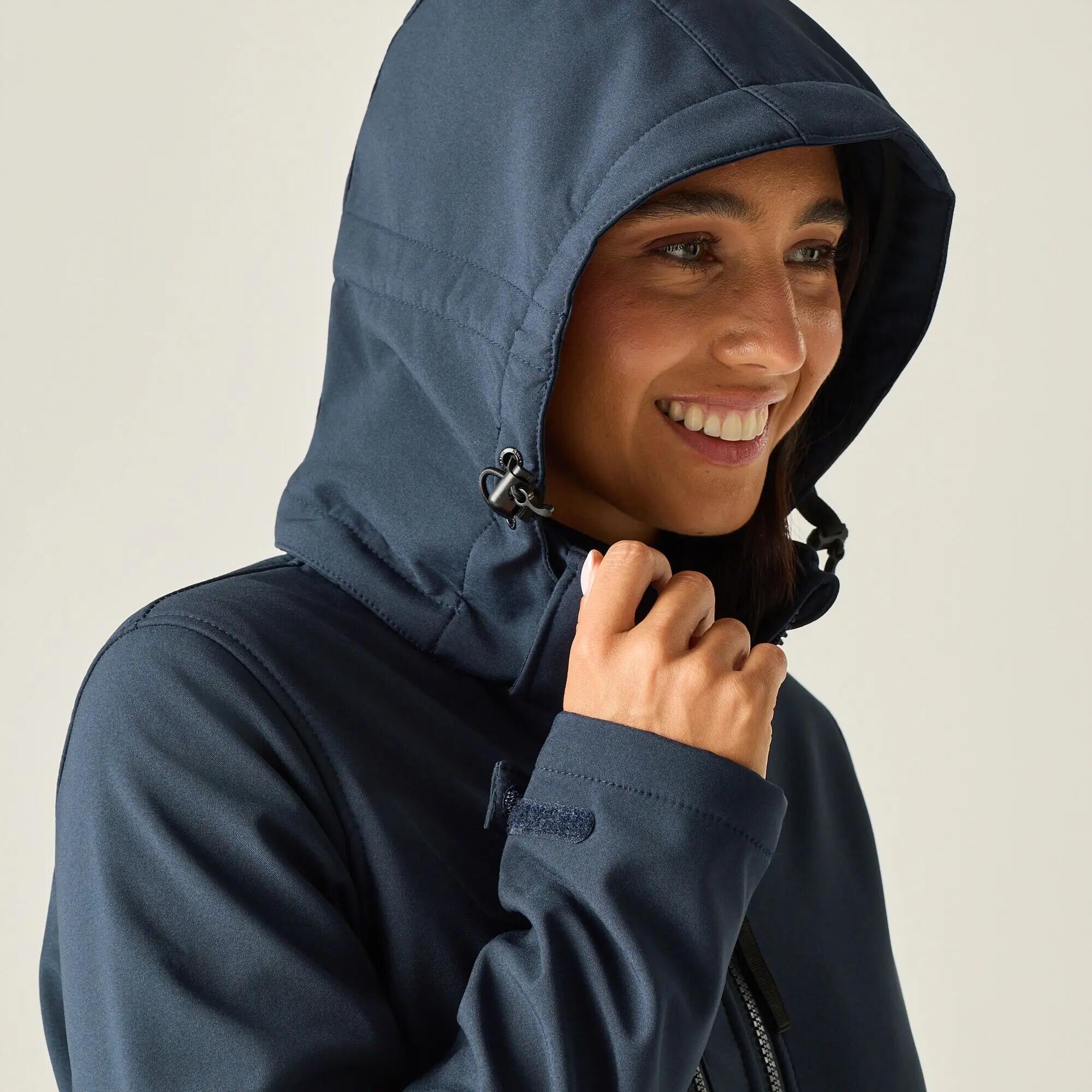 Jas Hiking Dames Waterdicht Ademend Windbestendig 7/8