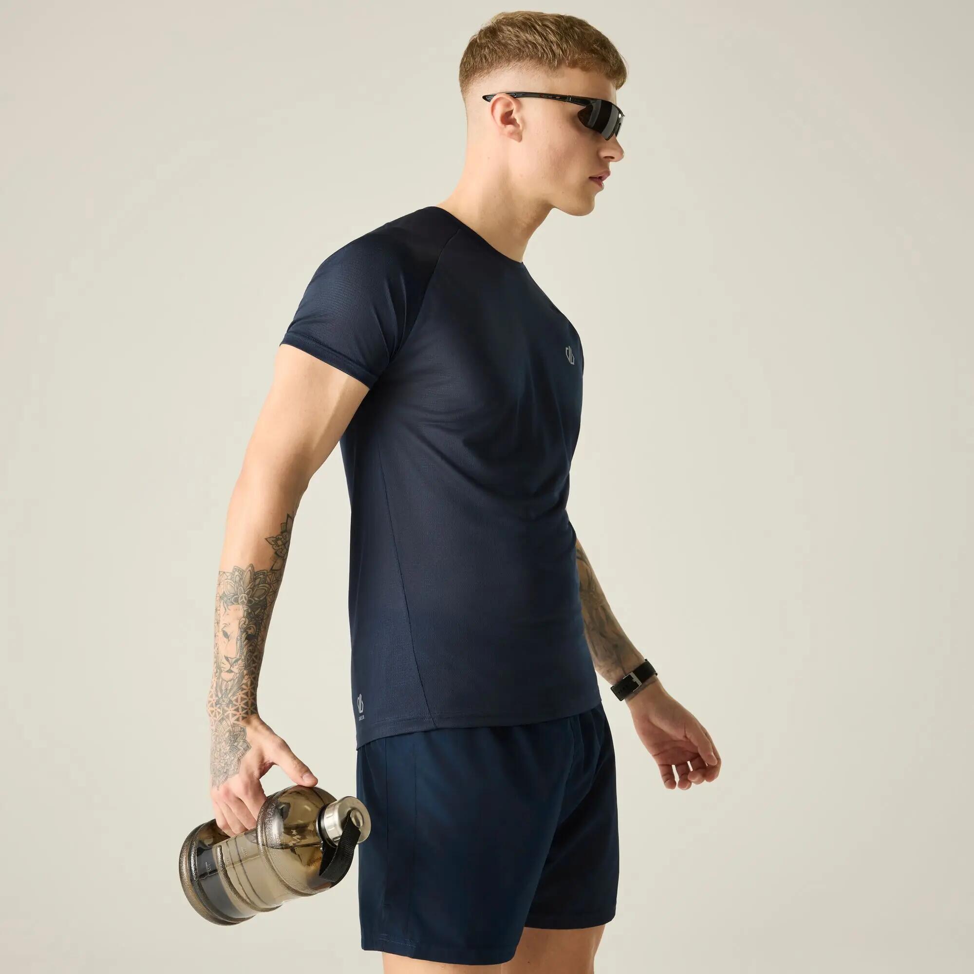 T Shirts E Camisas  Homem - DARE 2B Accelerate Tee - Navy 6/9