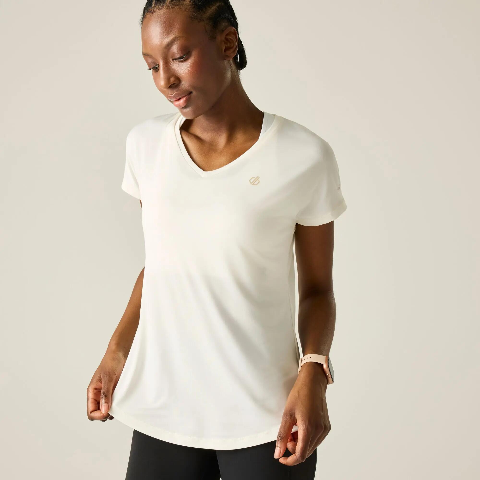 T-shirt Korte Mouwen Hiking Dames Ademend 4/9