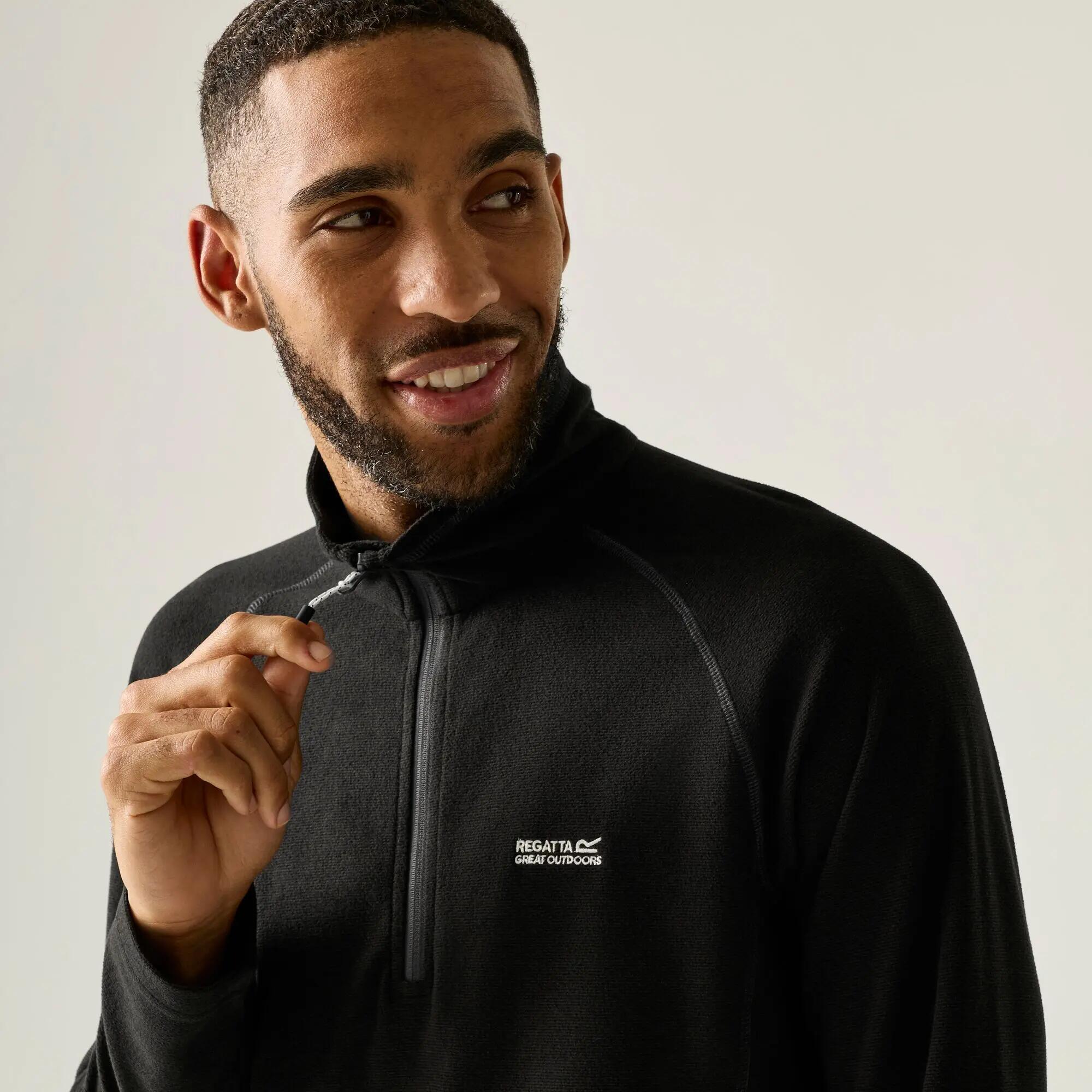 Montes Mens Lightweight Half Zip Hiking Fleece 6/10