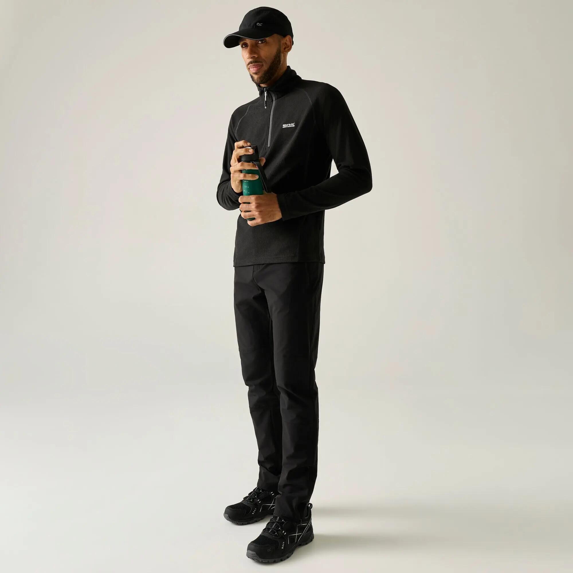 Montes Mens Lightweight Half Zip Hiking Fleece 5/10