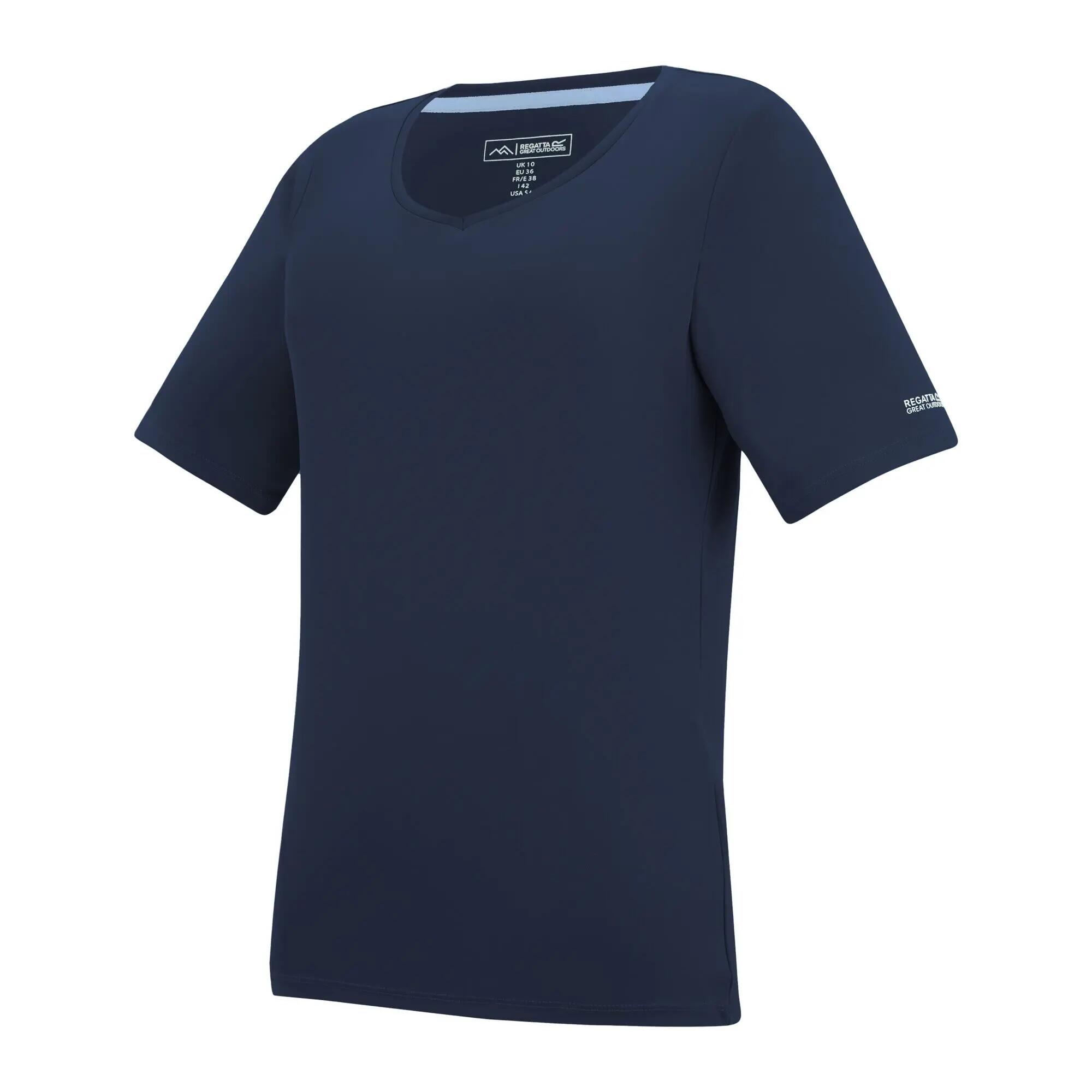 Damen Fingal Kurzarm-T-Shirt mit V-Ausschnitt 7/7