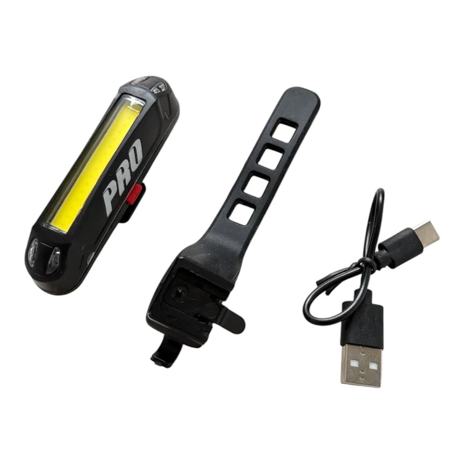Éclairage de vélo phare avant LED 100 lumens rechargeable par USB 7/7