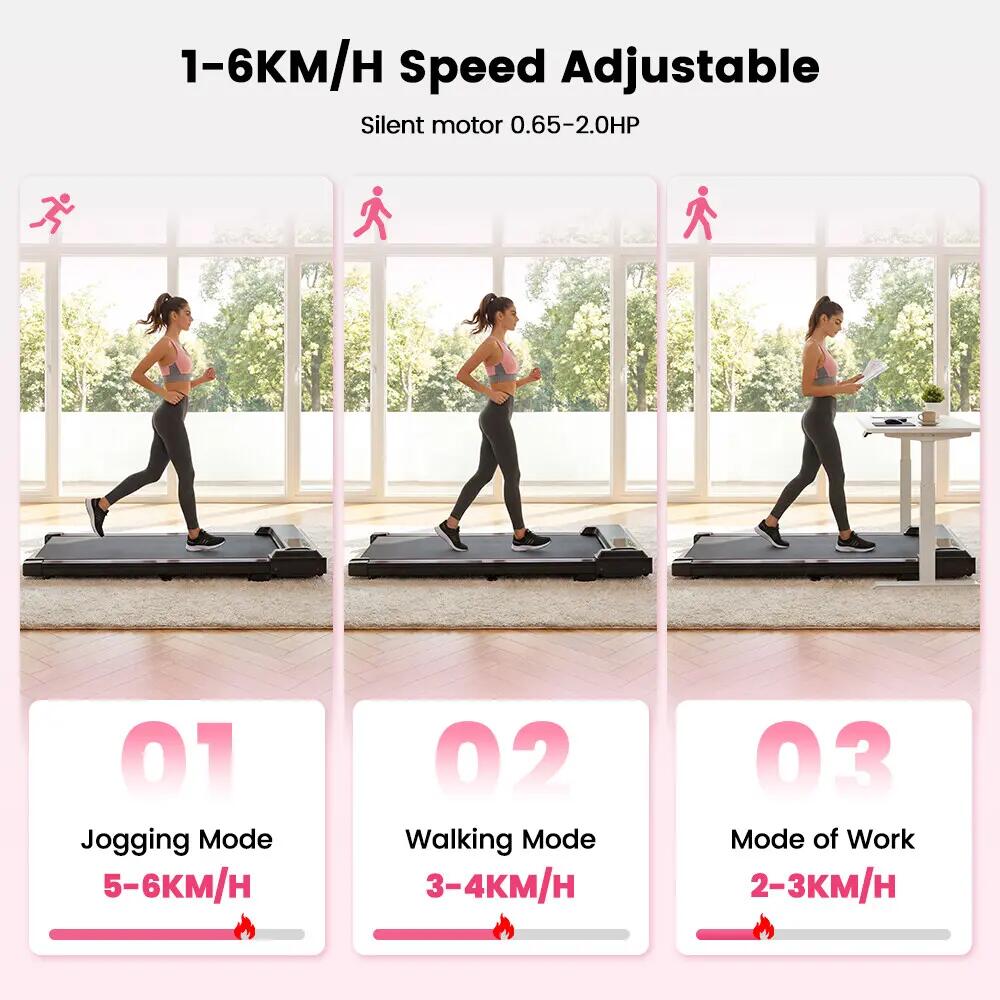 iscooter FT33 walking treadmill with 1–6 km/h, 0–12% 15/15