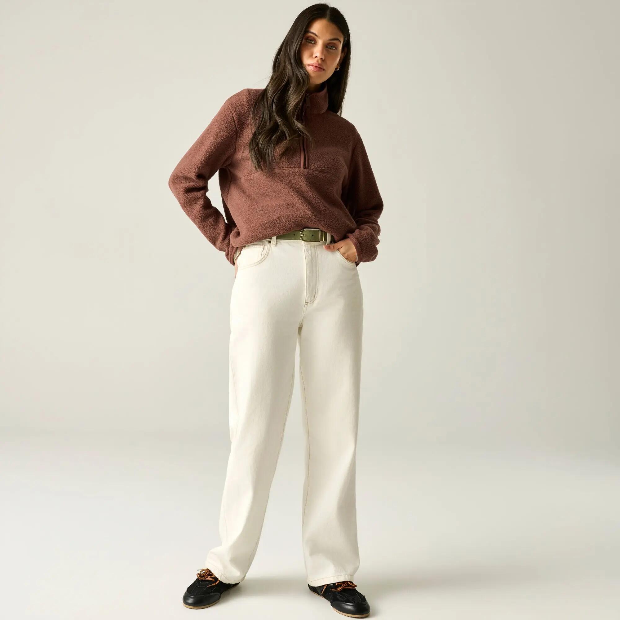 Felpa da donna Frankie Borg con mezza zip 6/11