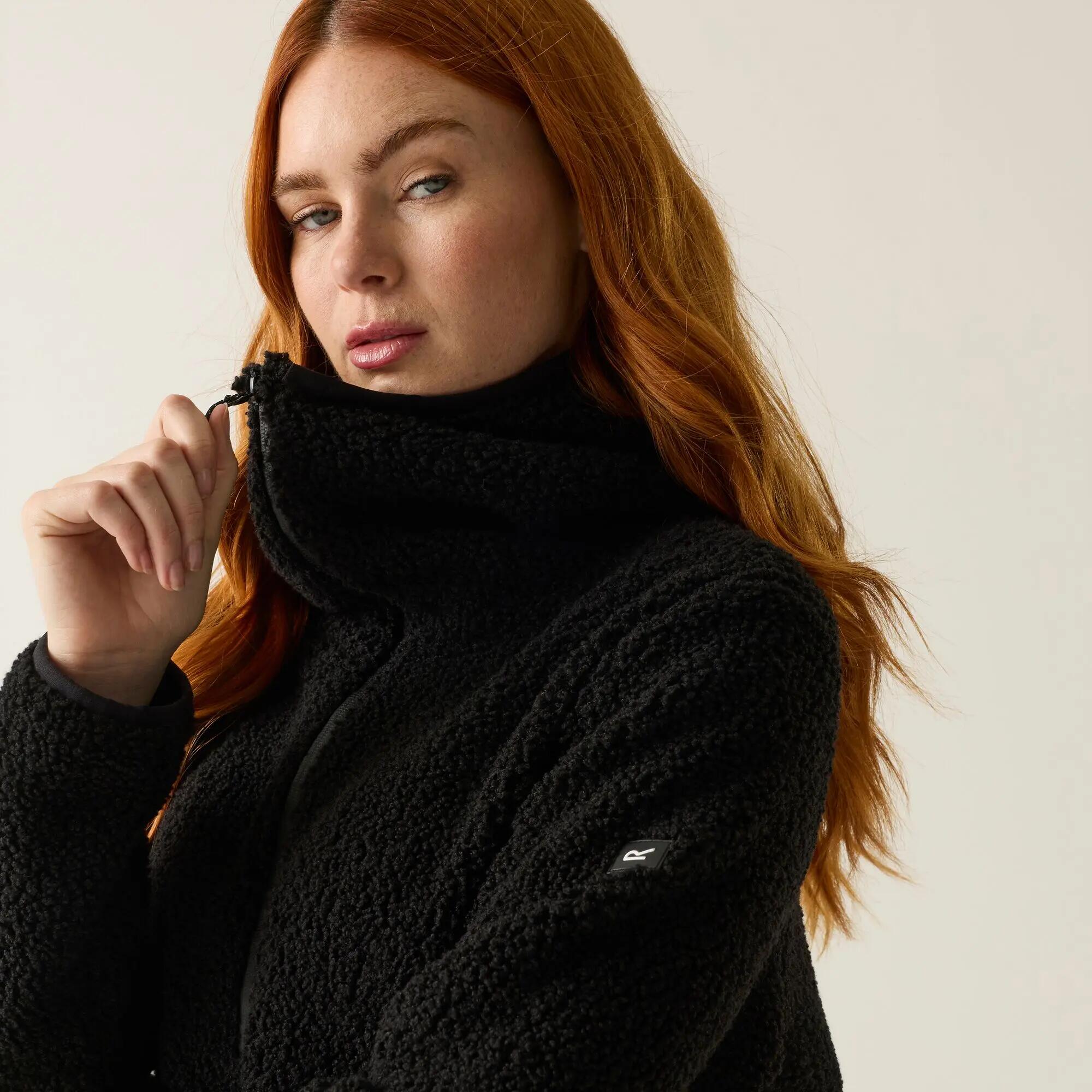 Felpa da donna Elindra idrorepellente con mezza zip 3/9