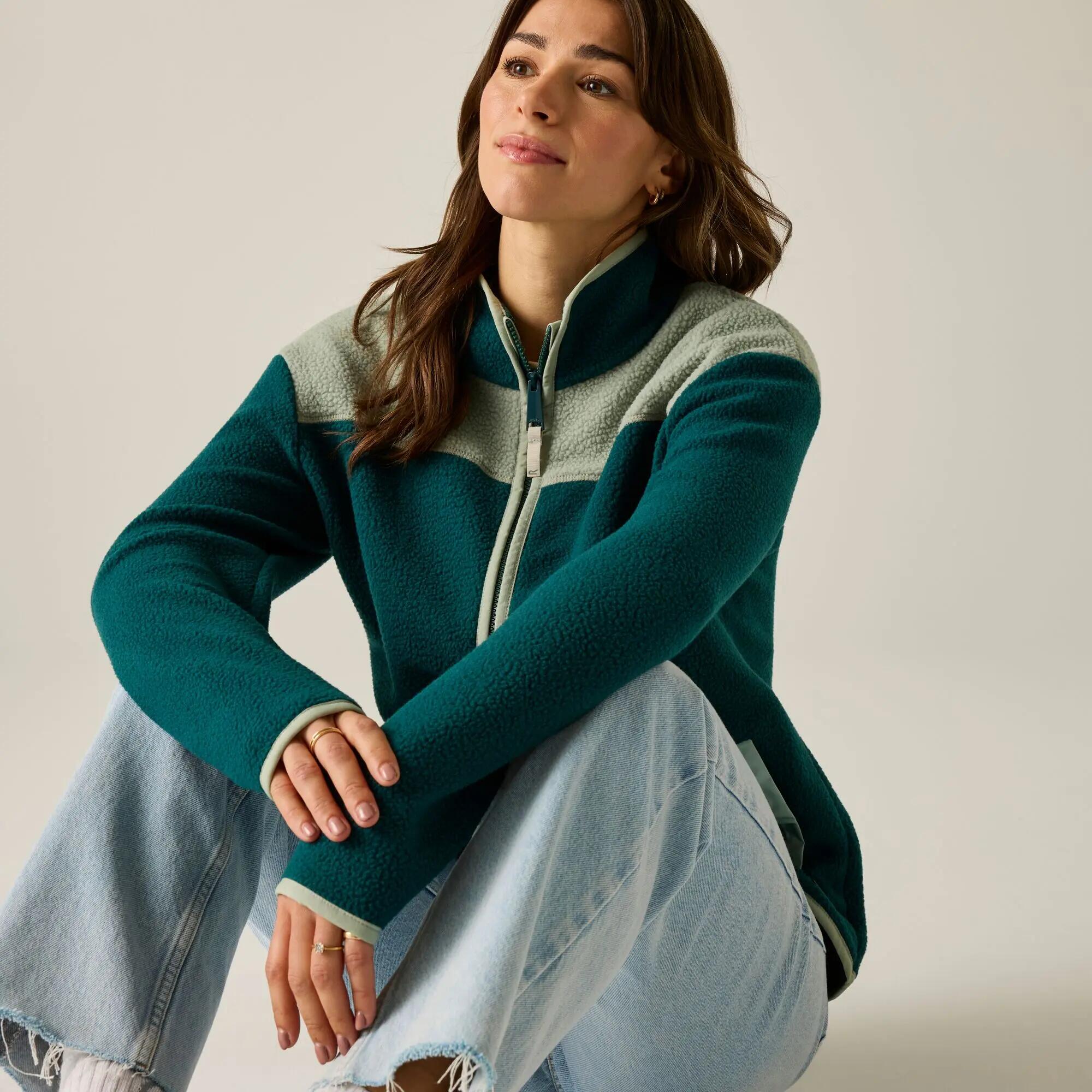 Frankie Borg fleecevest met volledige ritssluiting voor dames 7/11