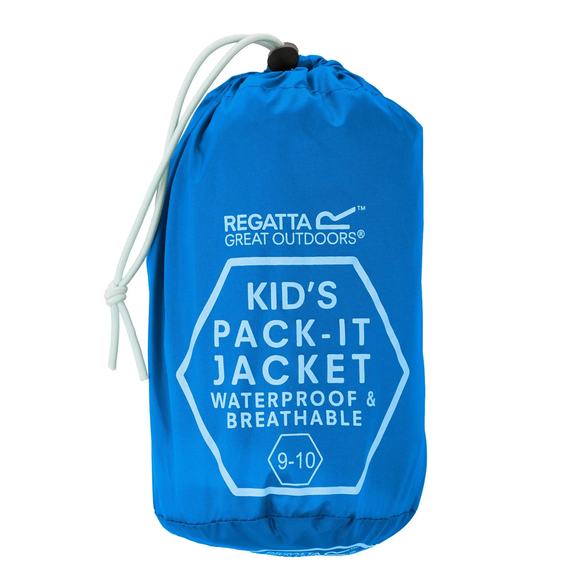 Chaqueta niño senderismo Impermeable Regatta Pack It Jacket 10/10