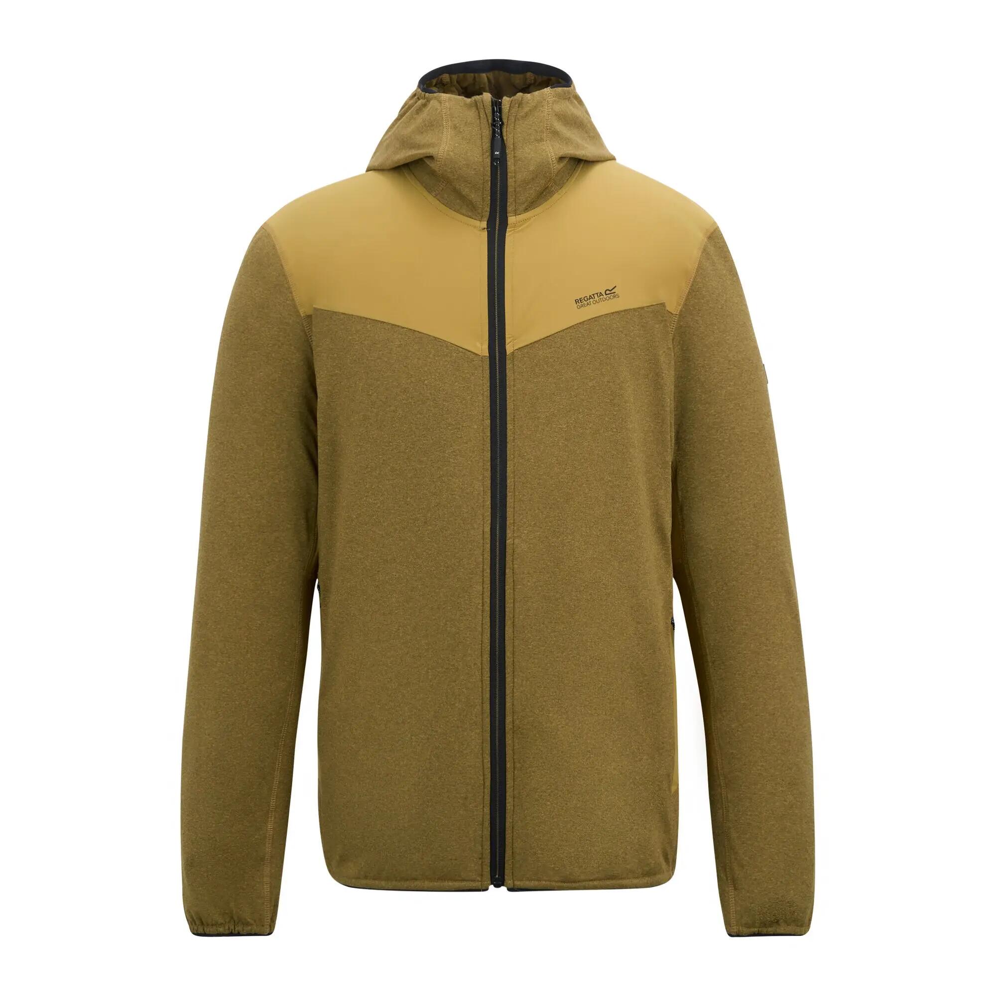 Herren Finchdale Marl Kapuzen-Midlayer mit durchgehendem Reißverschluss 7/9