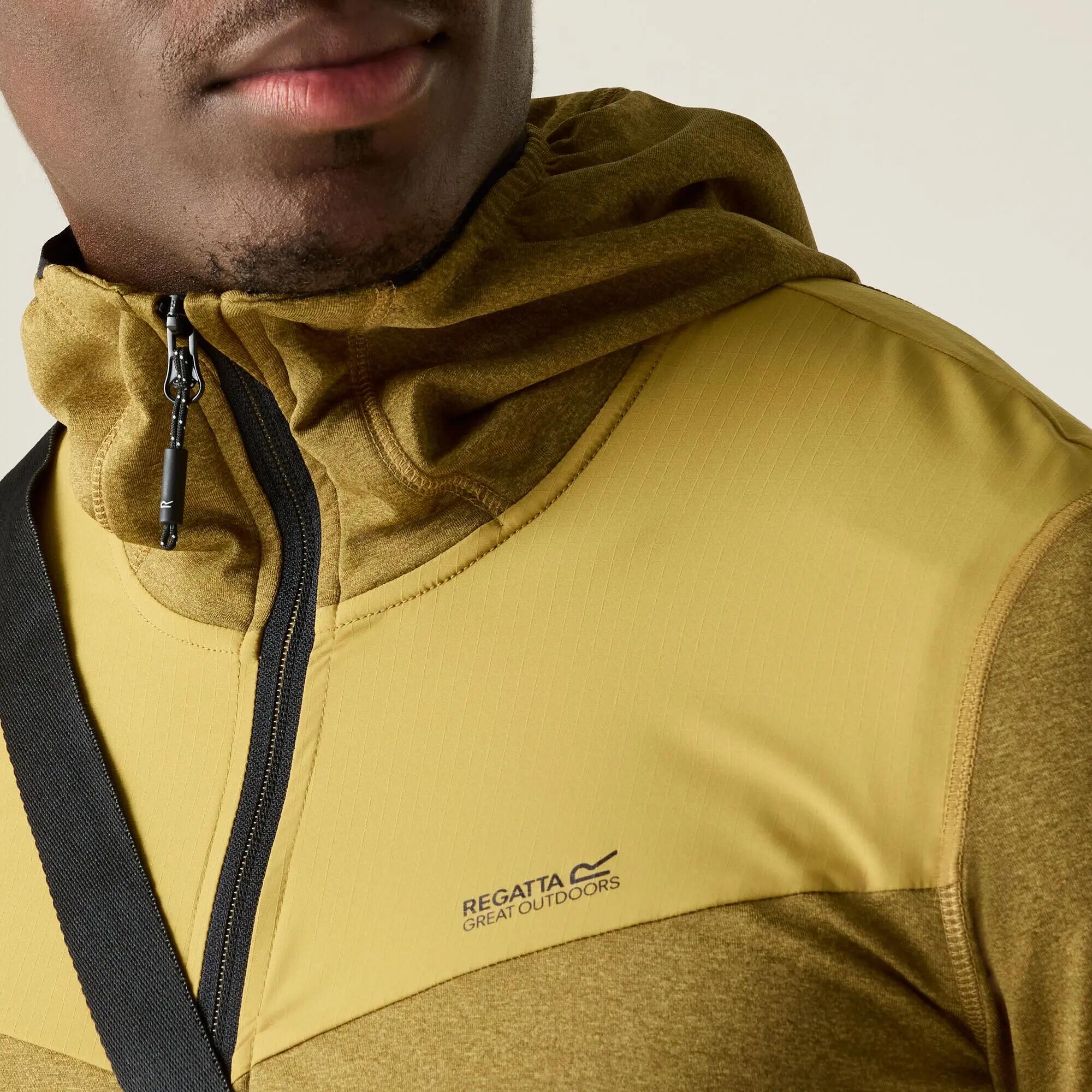 Herren Finchdale Marl Kapuzen-Midlayer mit durchgehendem Reißverschluss 6/9