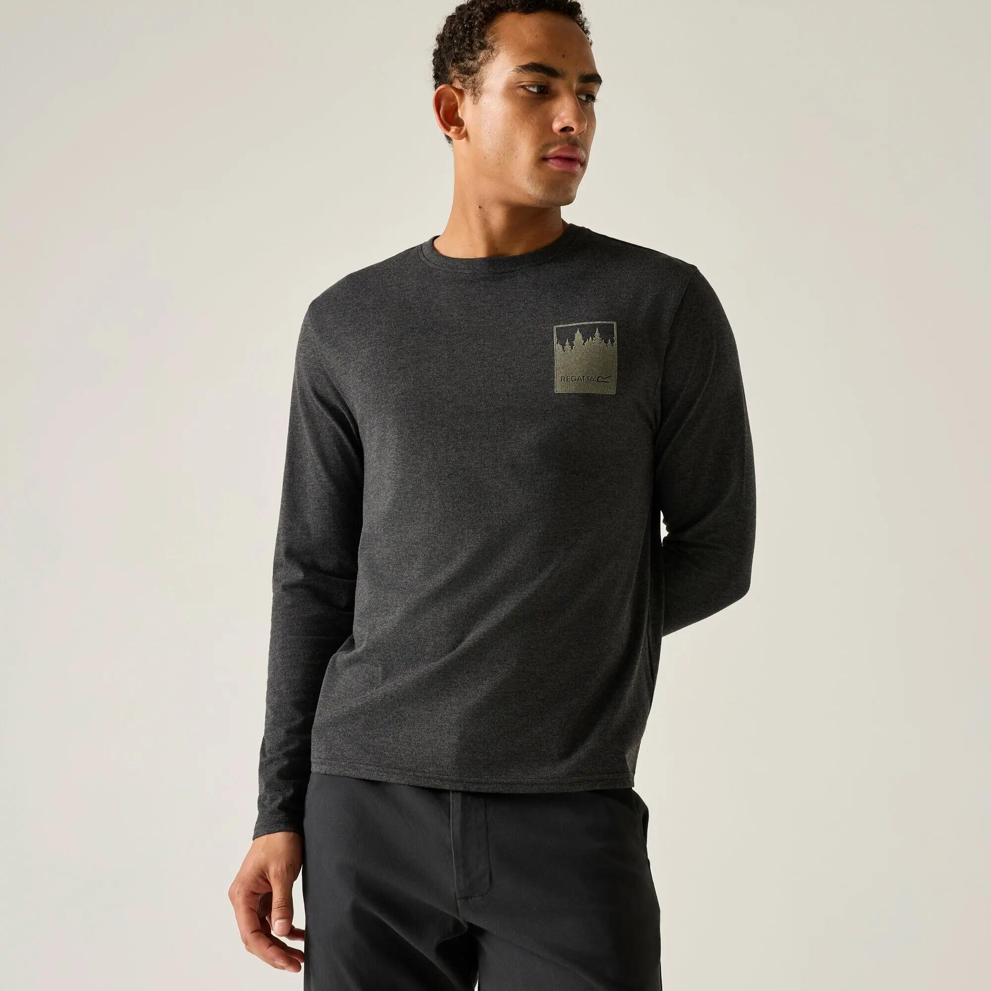 Maylow T-shirt met ronde hals en lange mouwen voor heren 6/10