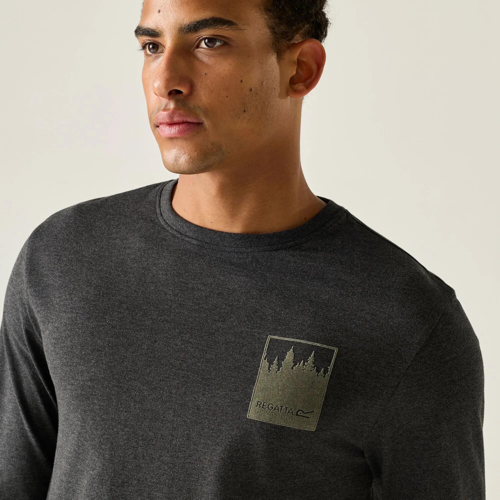 Maylow T-shirt met ronde hals en lange mouwen voor heren 5/10