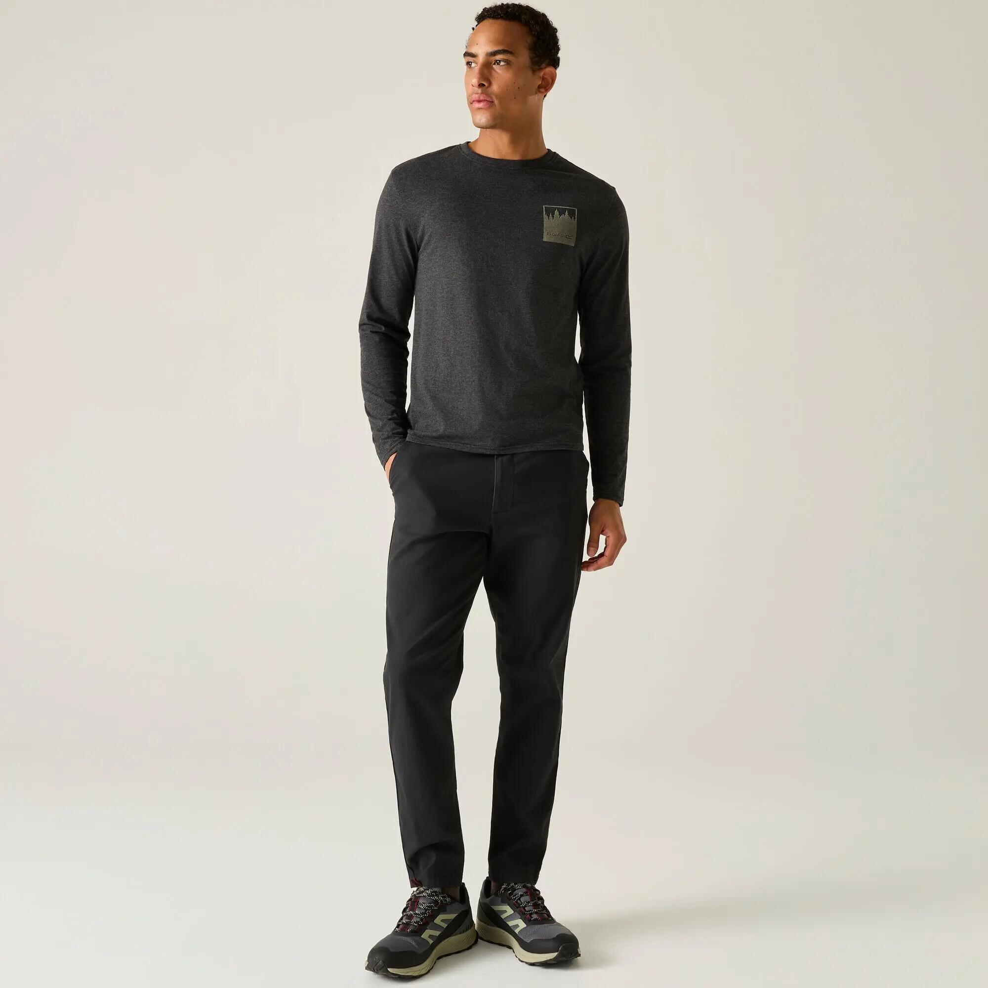 Maylow T-shirt met ronde hals en lange mouwen voor heren 2/10