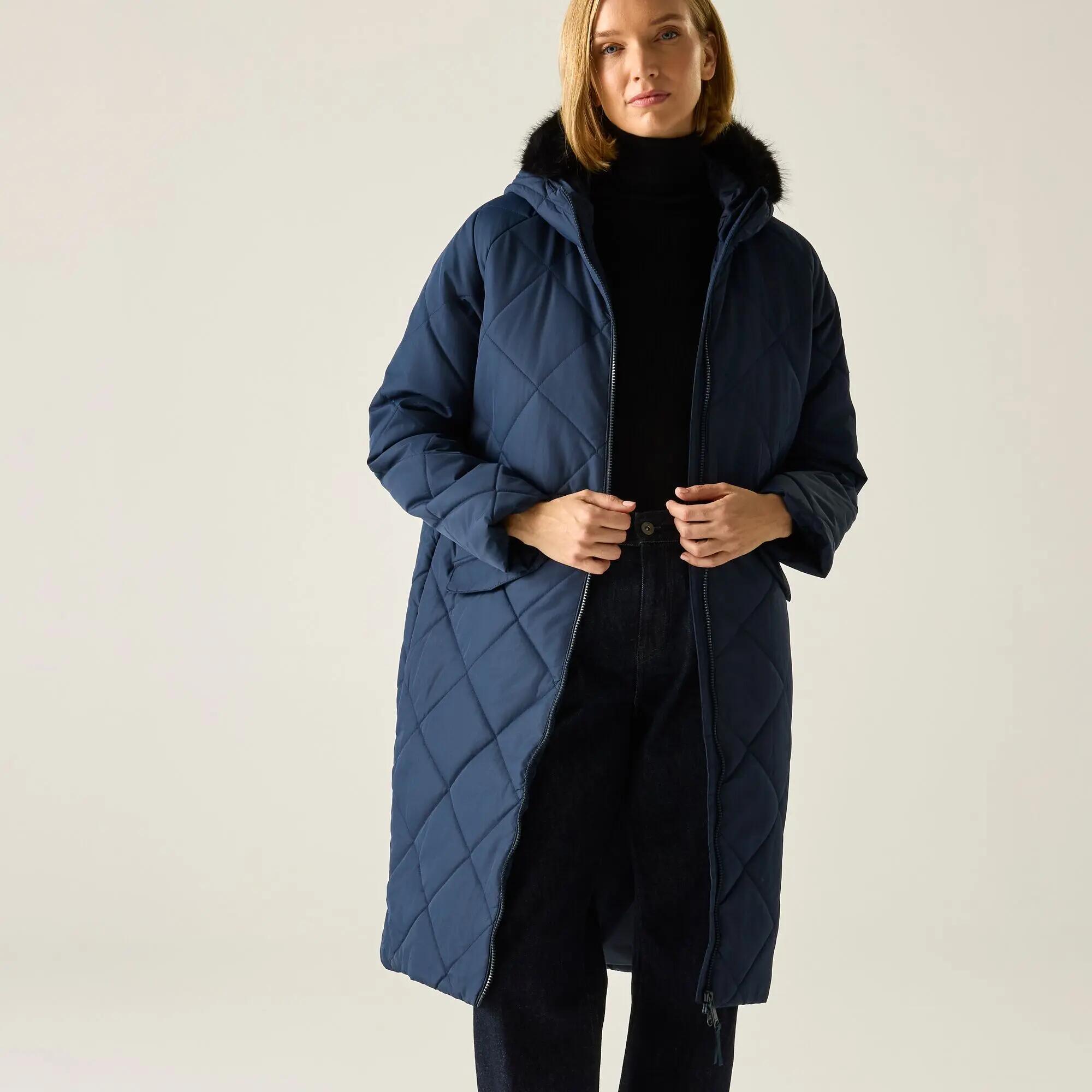 Womens Freyla Hooded Water-Repellent Insulating Quilted Jacket 9/9