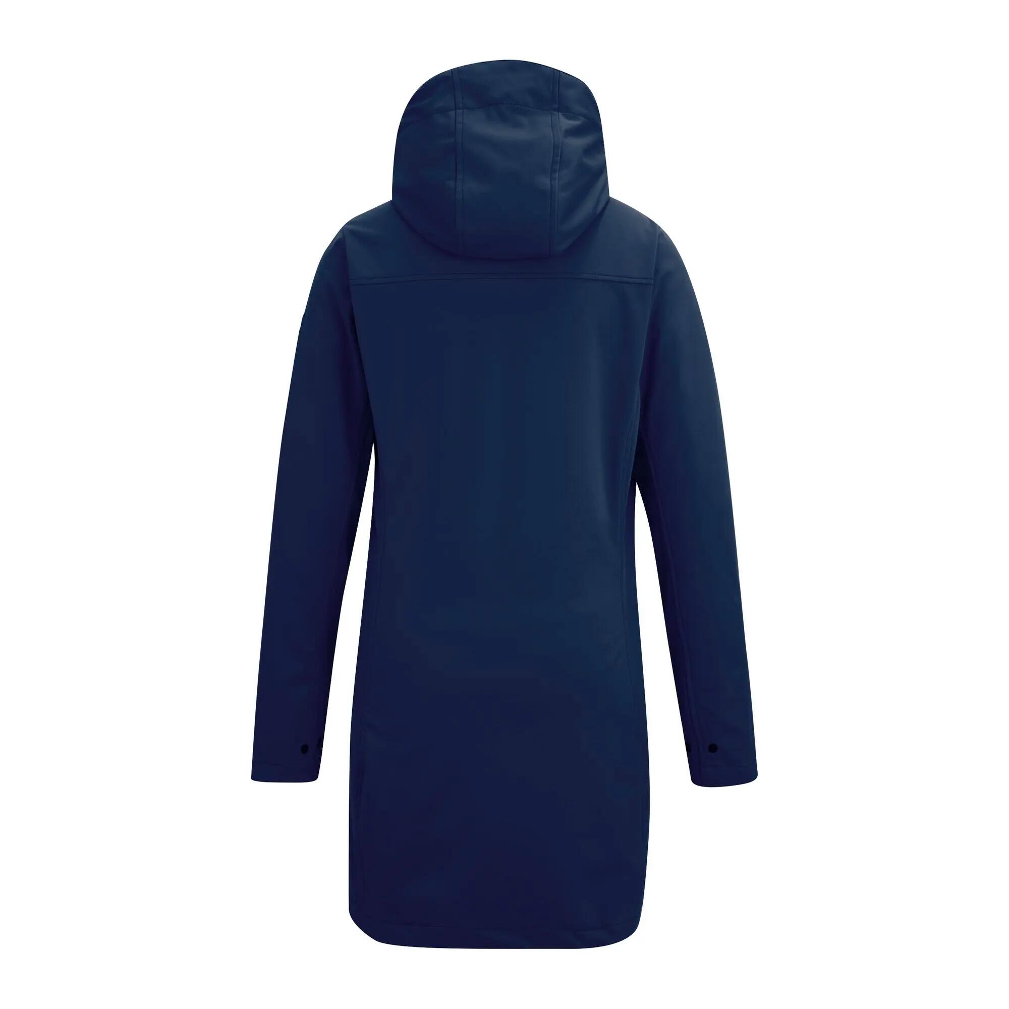 Carisbrooke waterafstotende lange softshelljas met capuchon voor dames 8/9