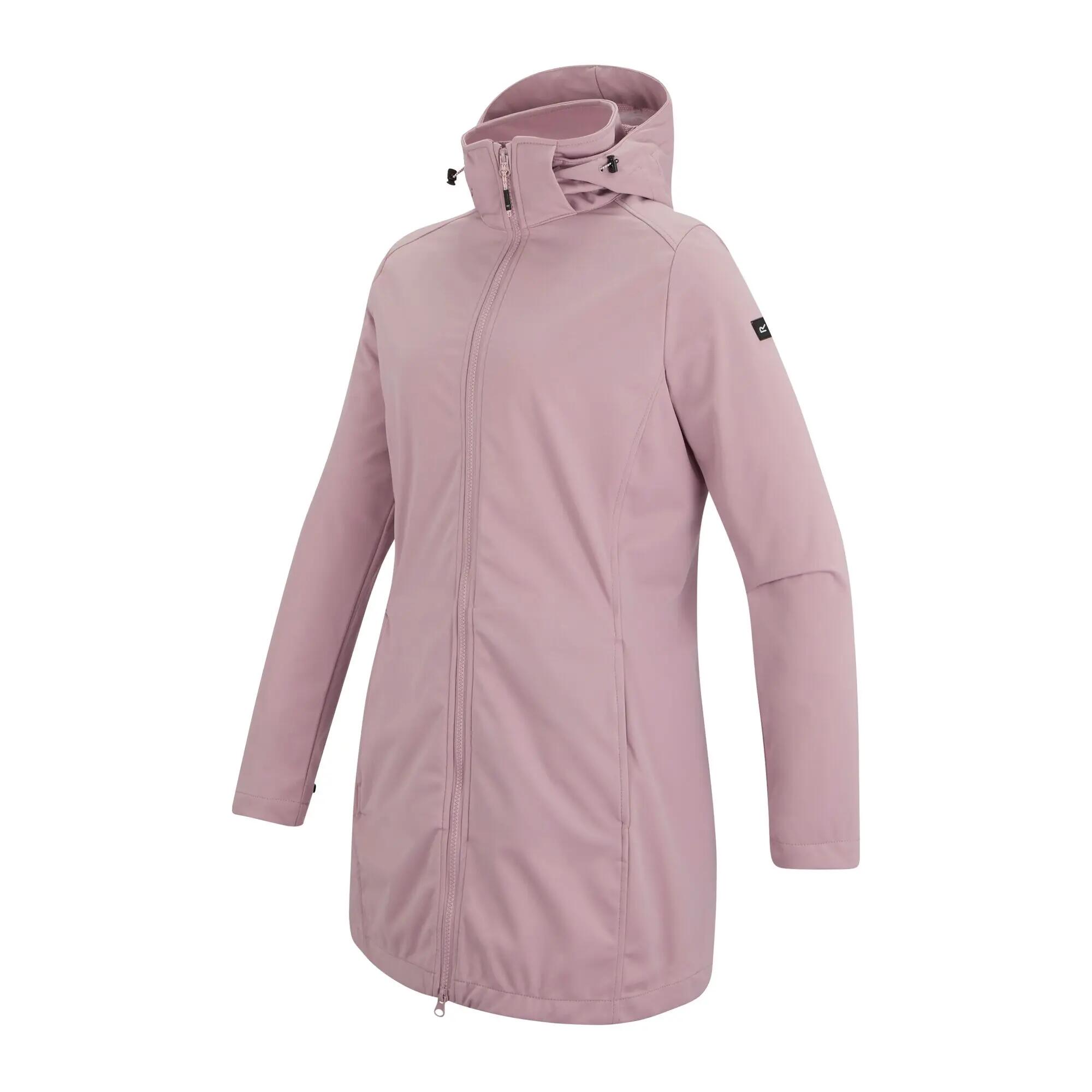 Carisbrooke női hosszú softshell dzseki vízlepergető kapucnival 9/9