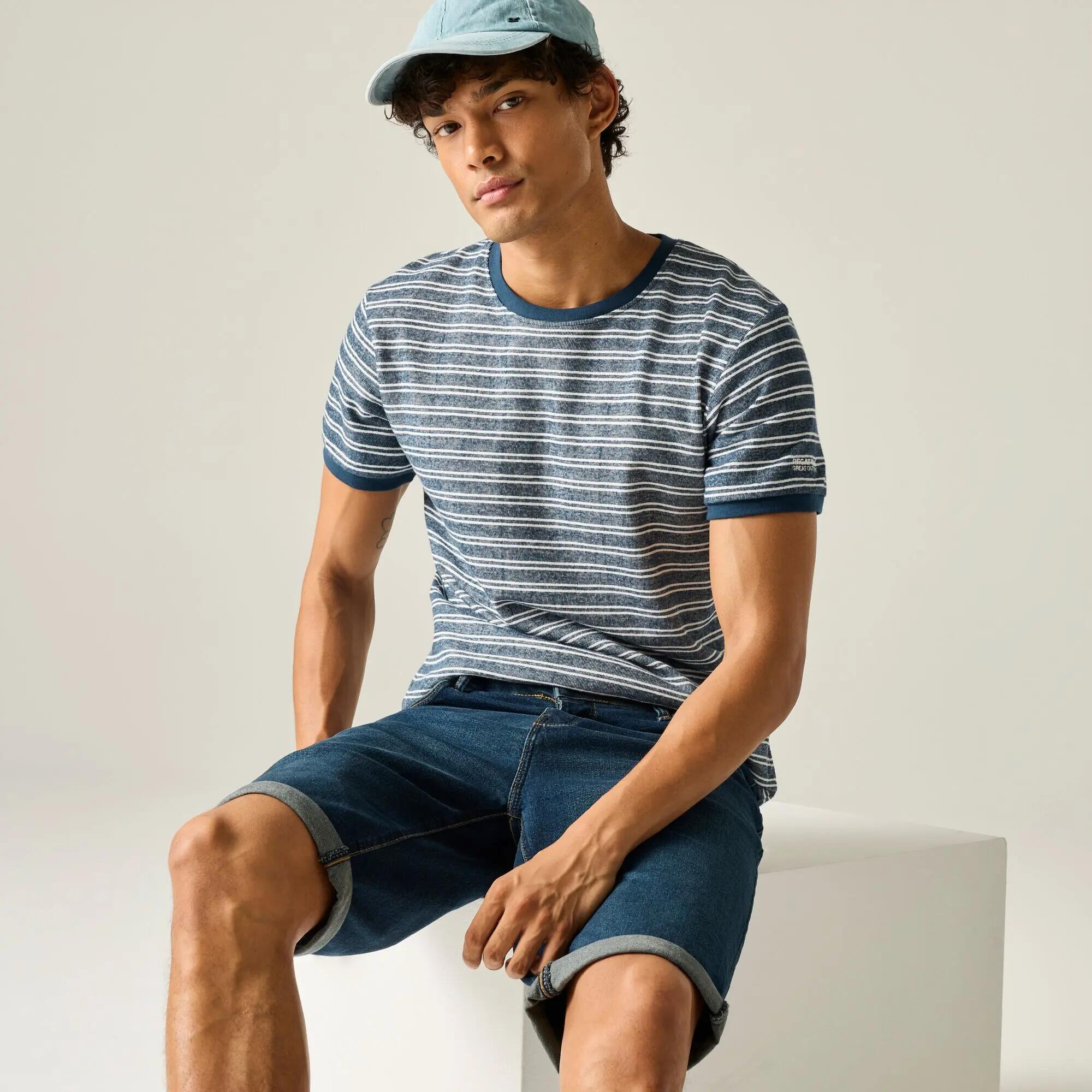 Mens Benlin Striped Short Sleeved T-Shirt 6/9