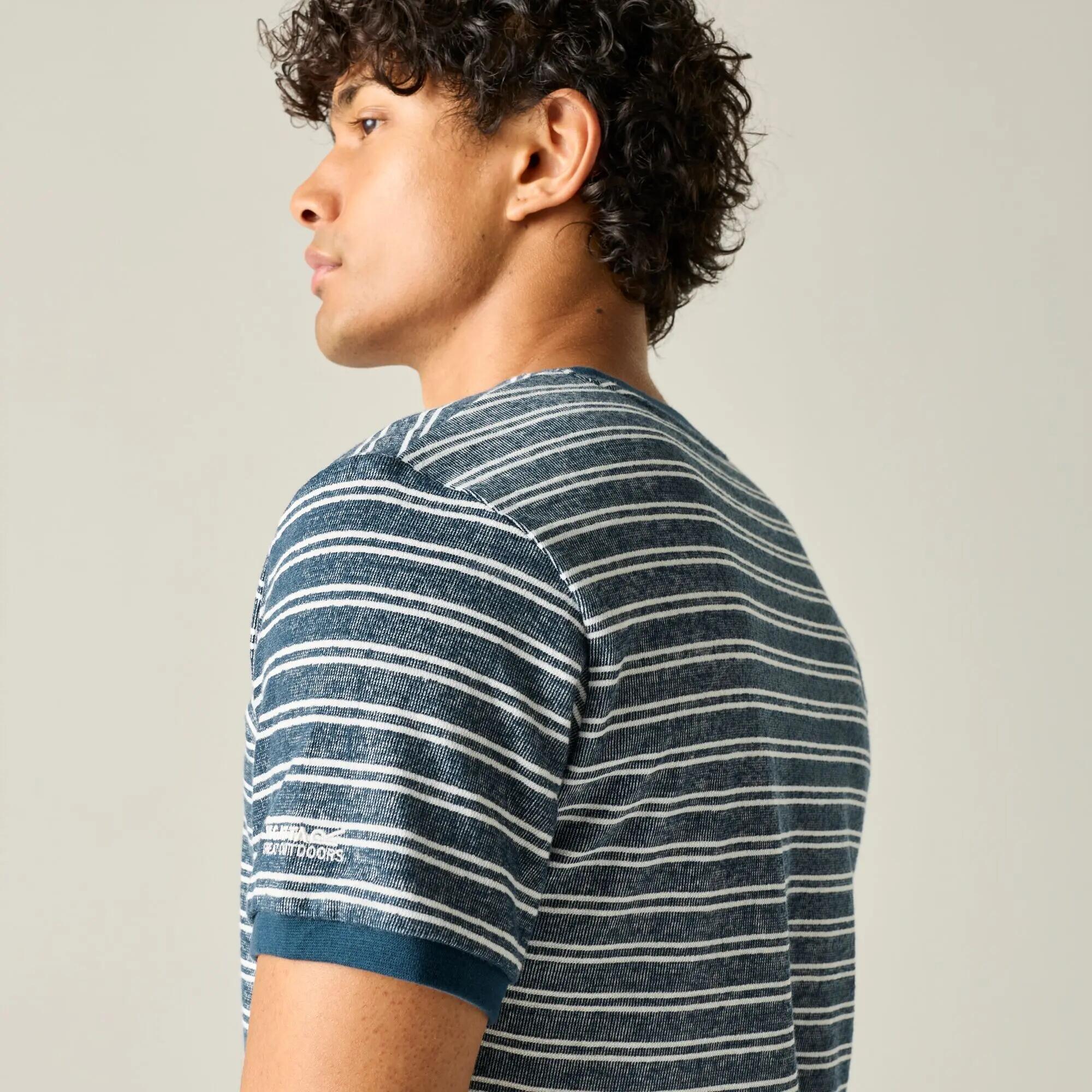 Mens Benlin Striped Short Sleeved T-Shirt 5/9
